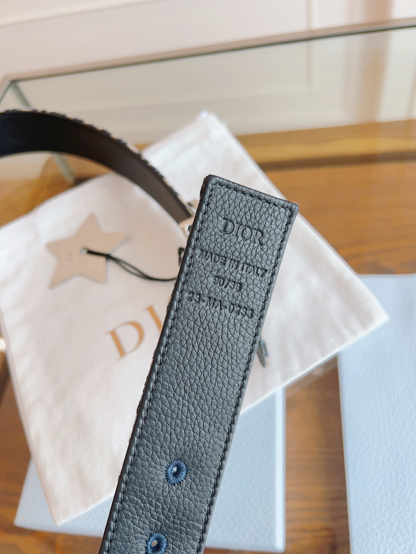 Dior Basic Belt Cow Leather Black L