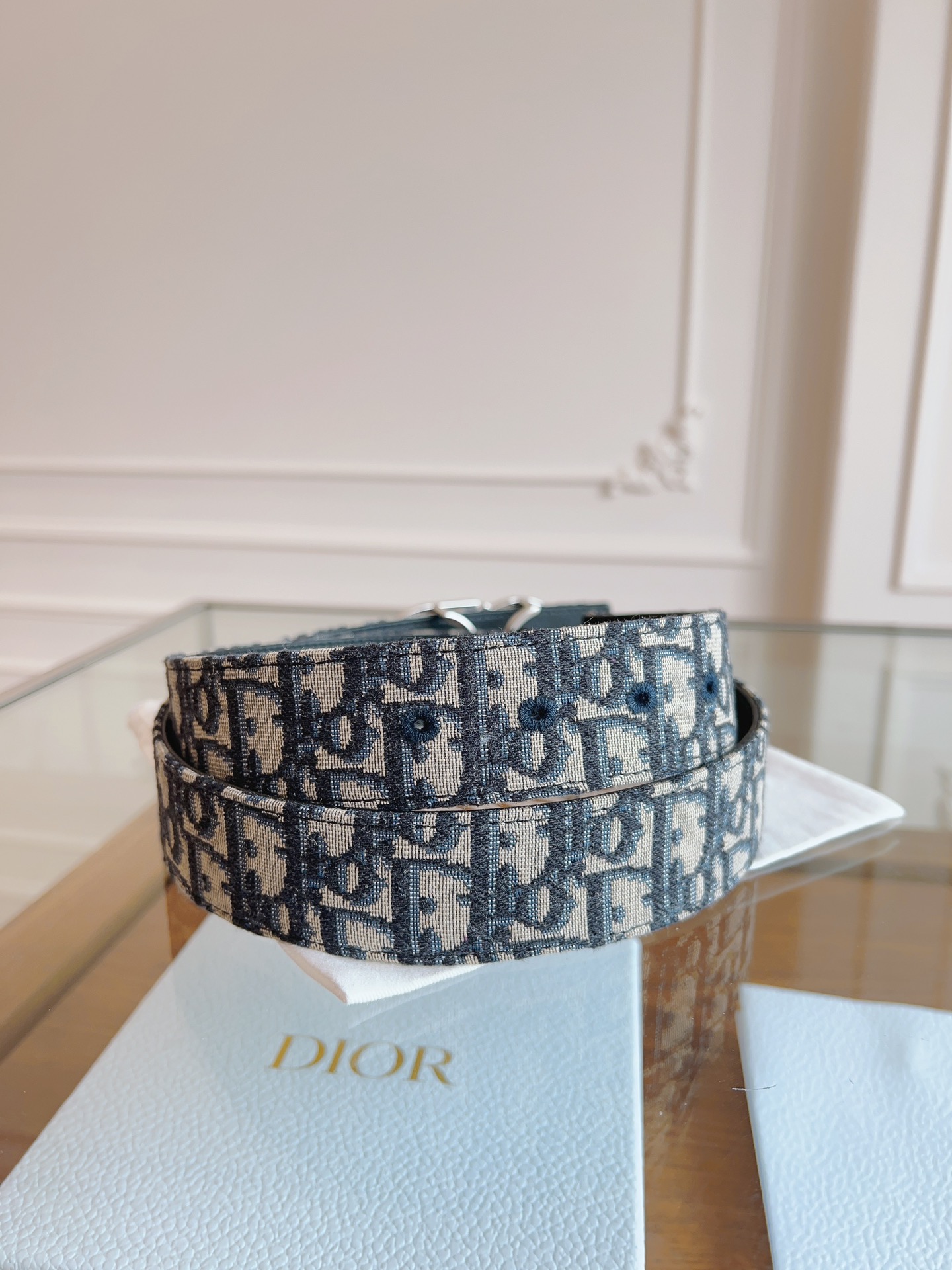 Dior Basic Belt Cow Leather Black L