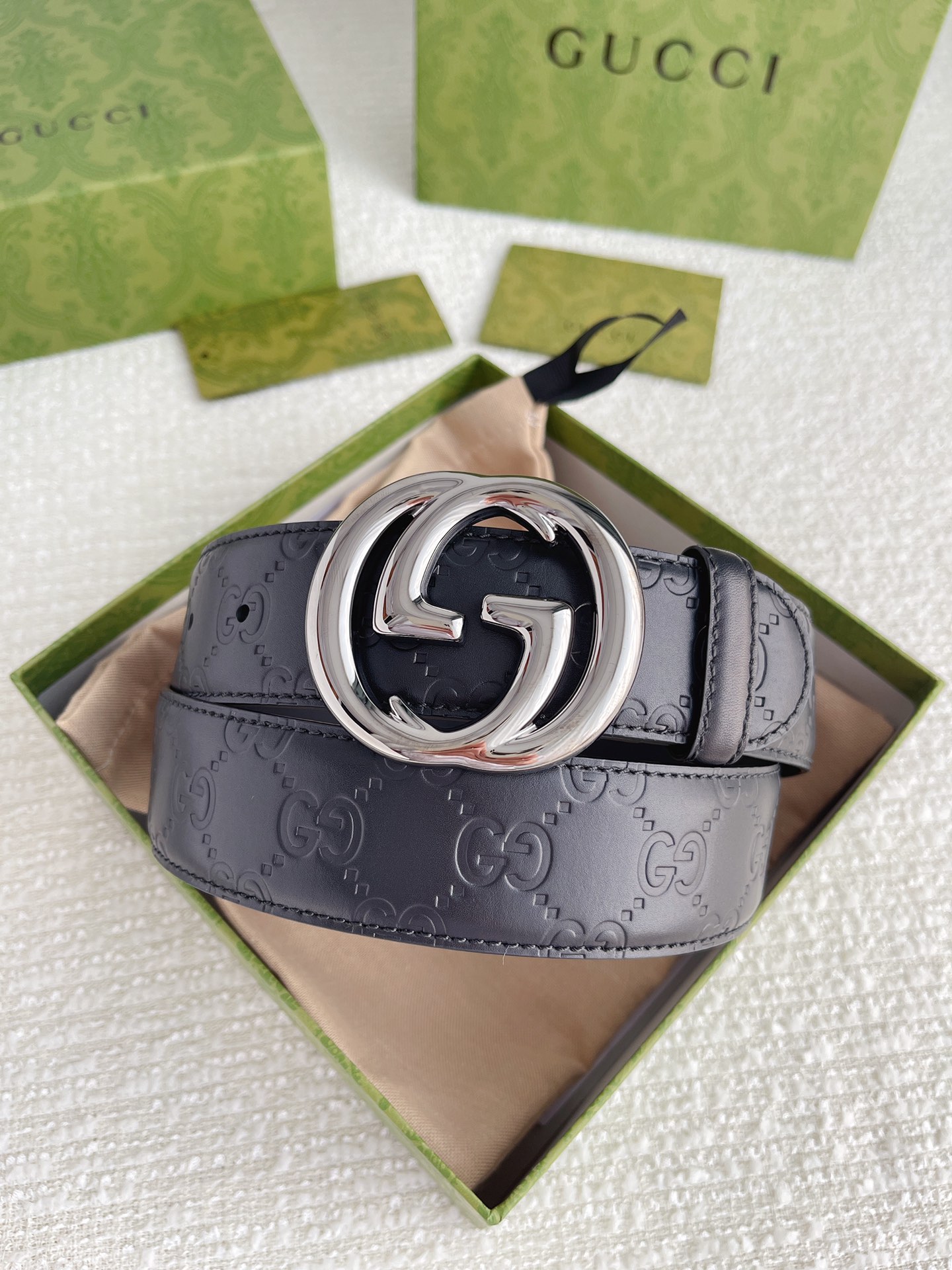 Gucci Basic Belt Cow Leather M