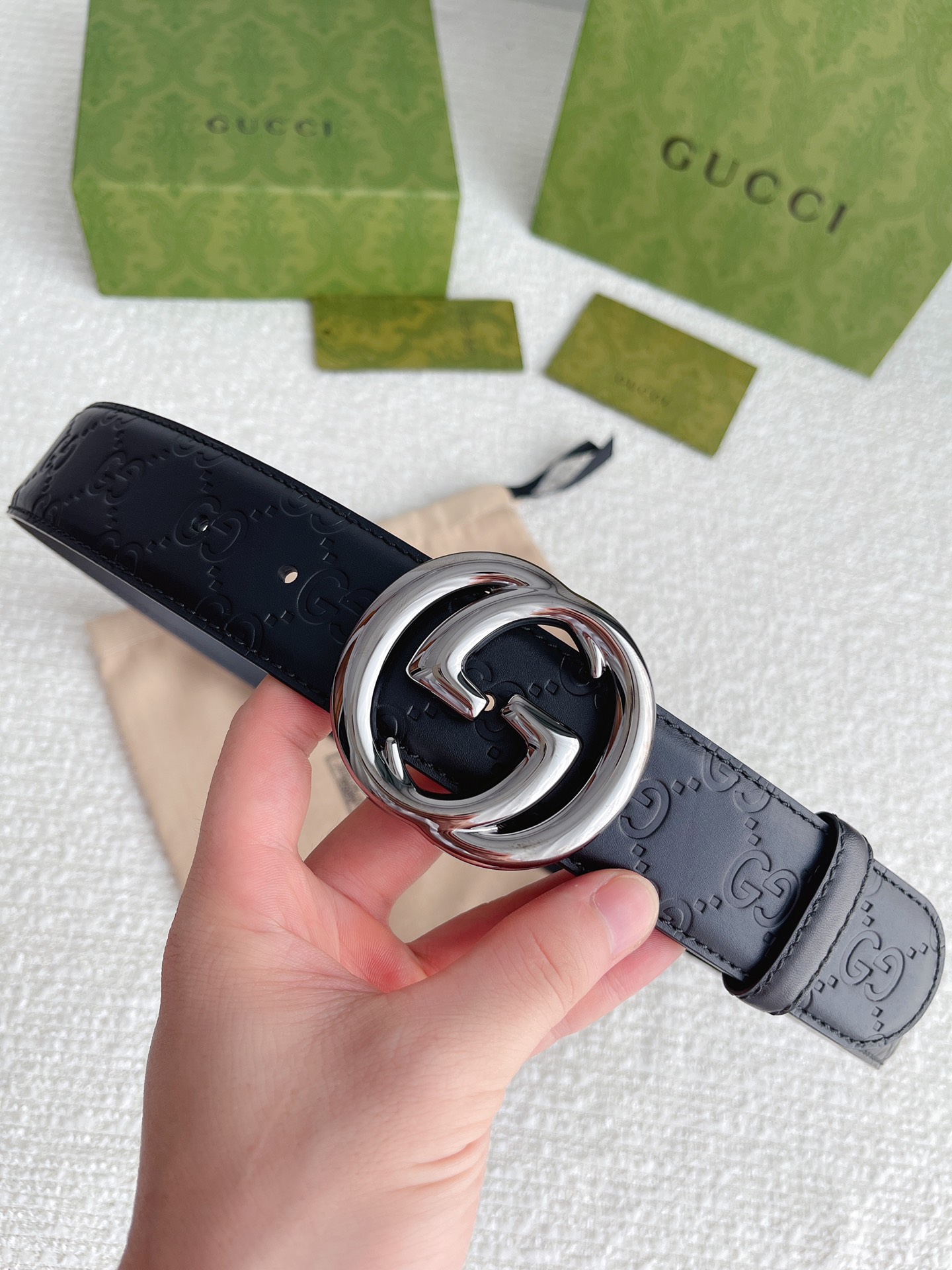 Gucci Basic Belt Cow Leather M