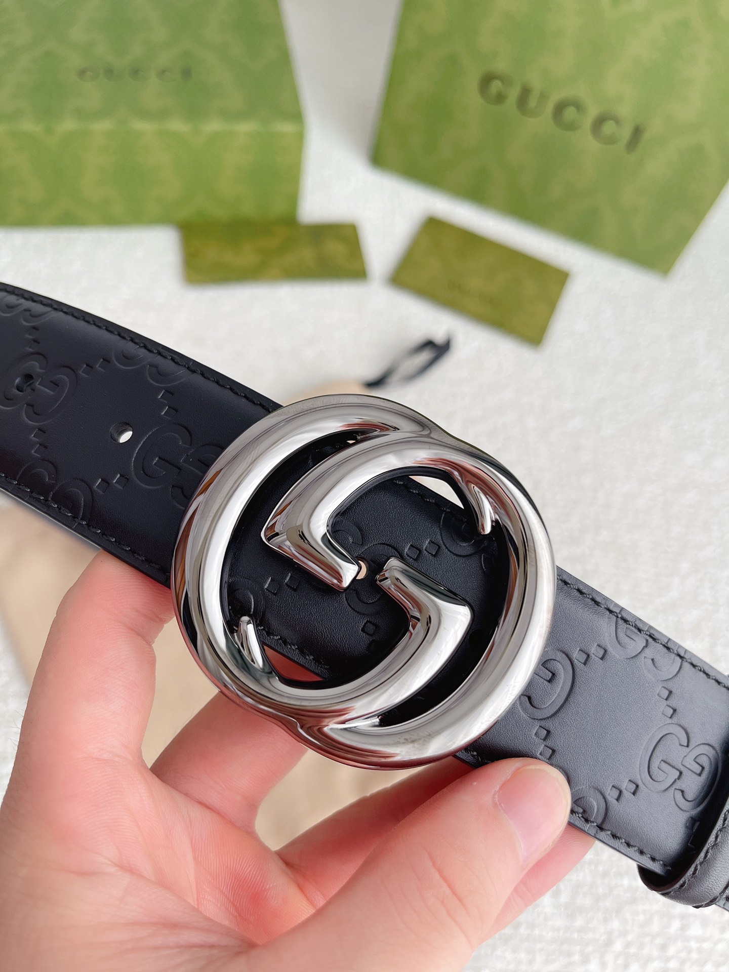 Gucci Basic Belt Cow Leather M