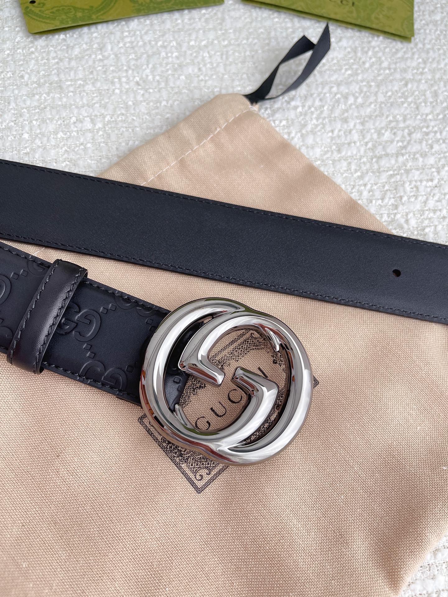Gucci Basic Belt Cow Leather M