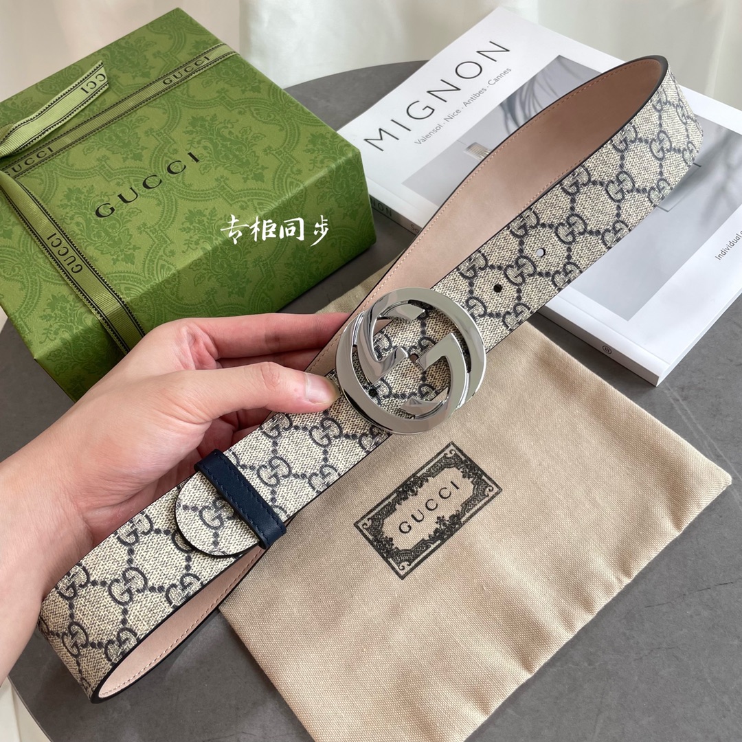 Gucci Basic Belt Cow Leather Waterproof M