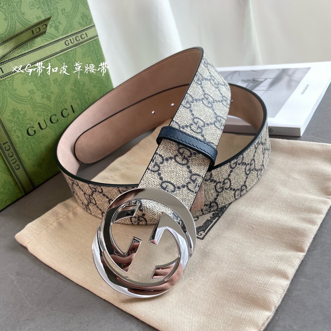 Gucci Basic Belt Cow Leather Waterproof M