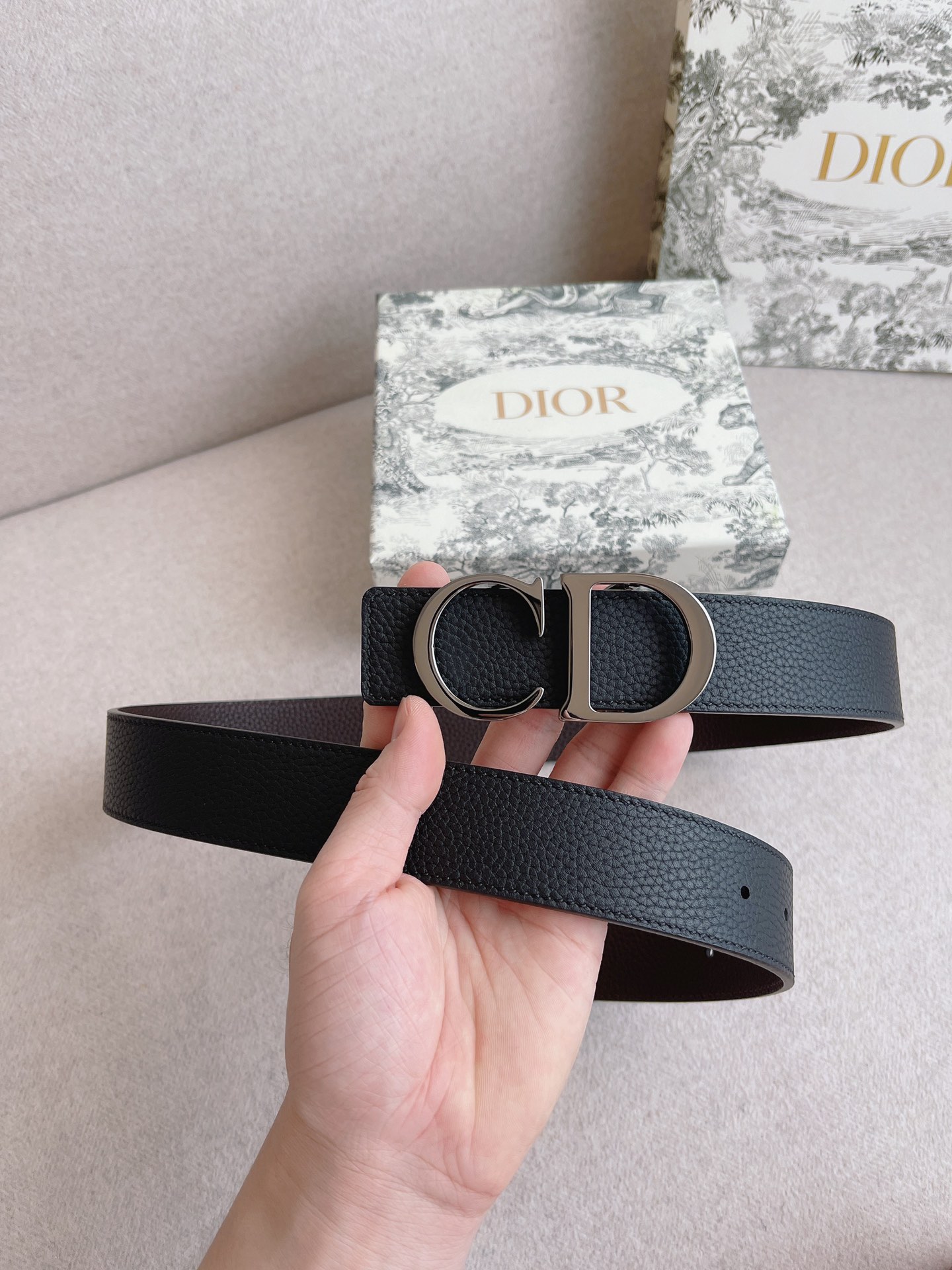 Dior Male Leather Belt 35mm
