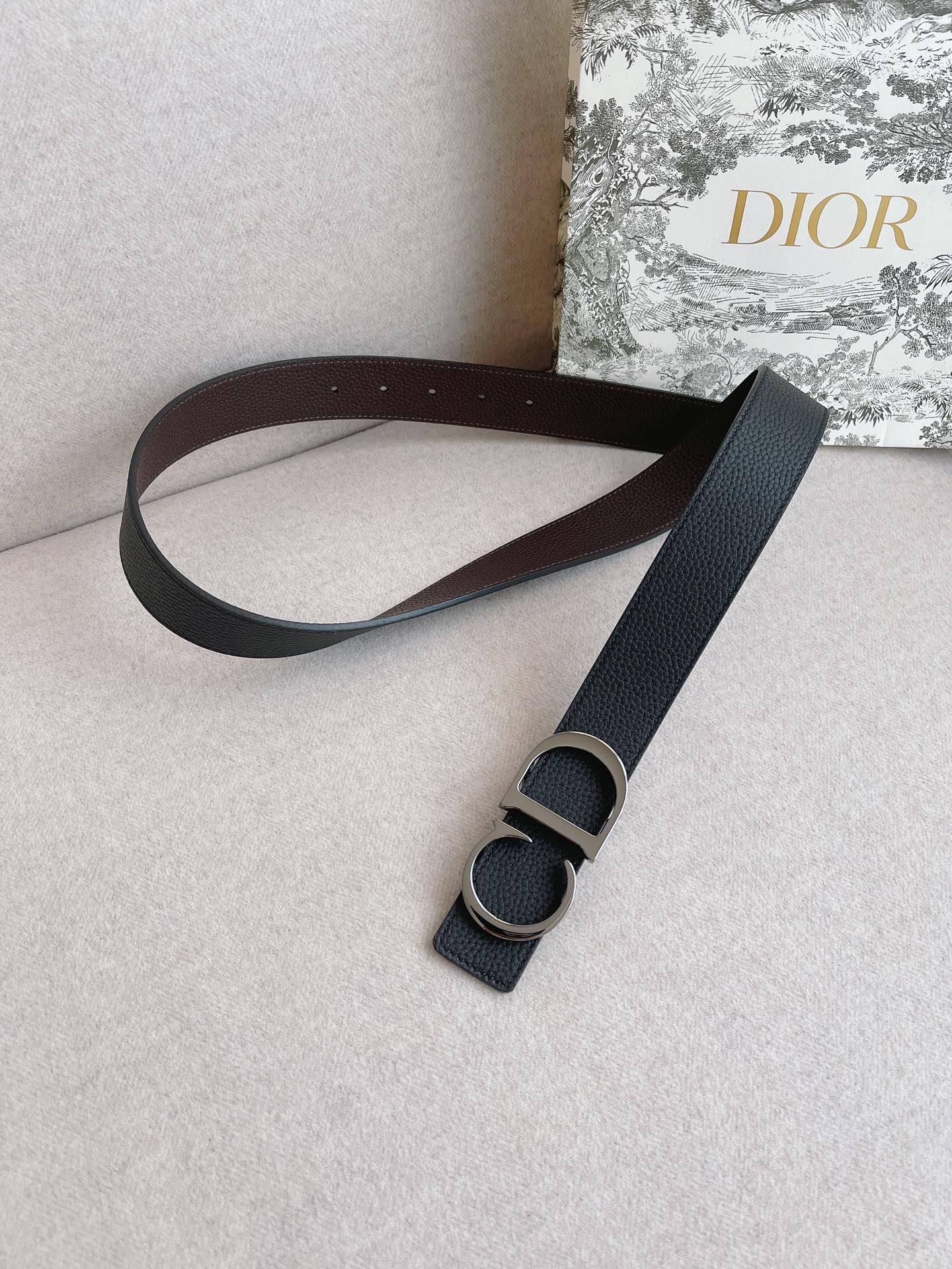Dior Male Leather Belt 35mm