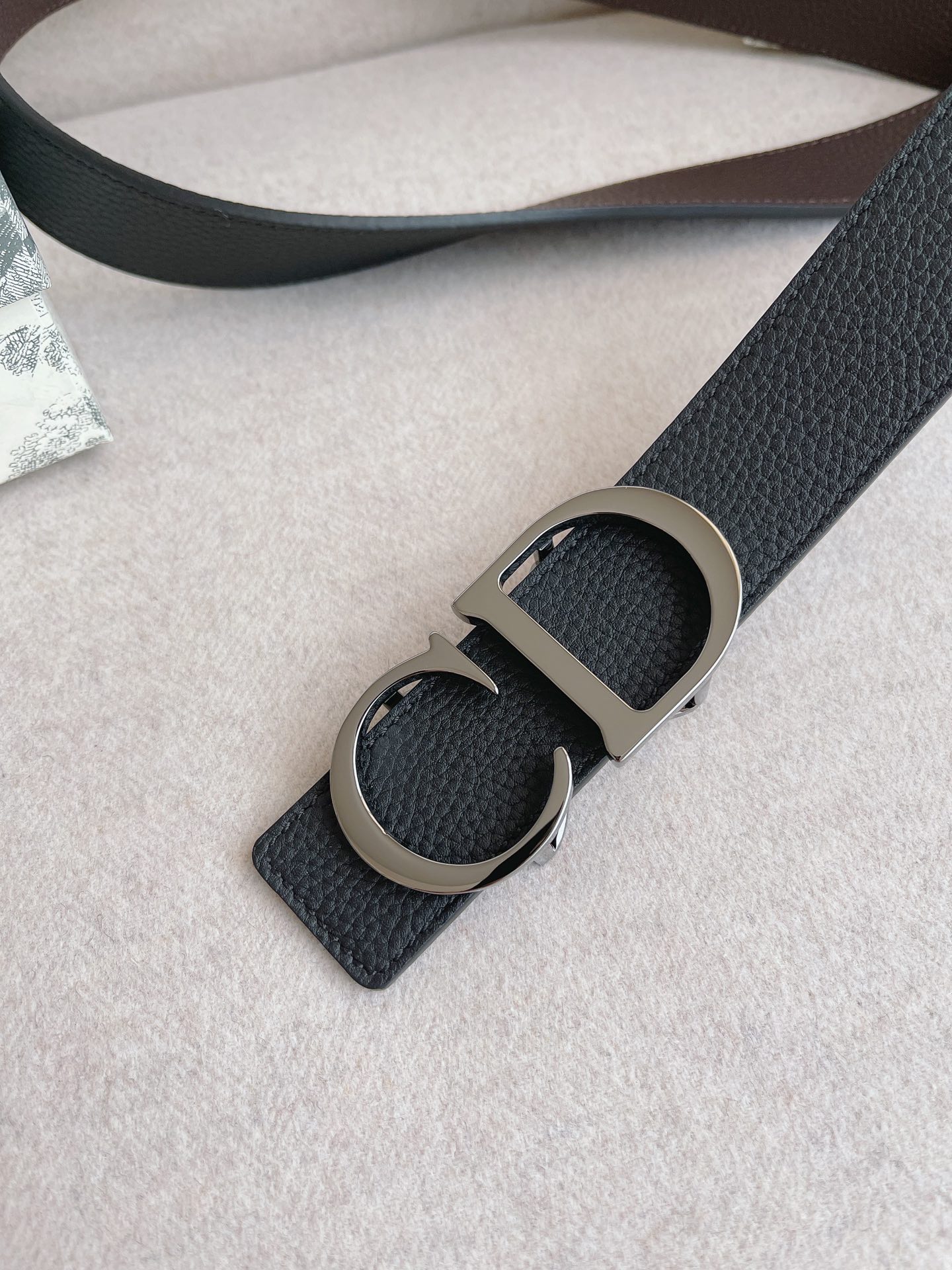 Dior Male Leather Belt 35mm