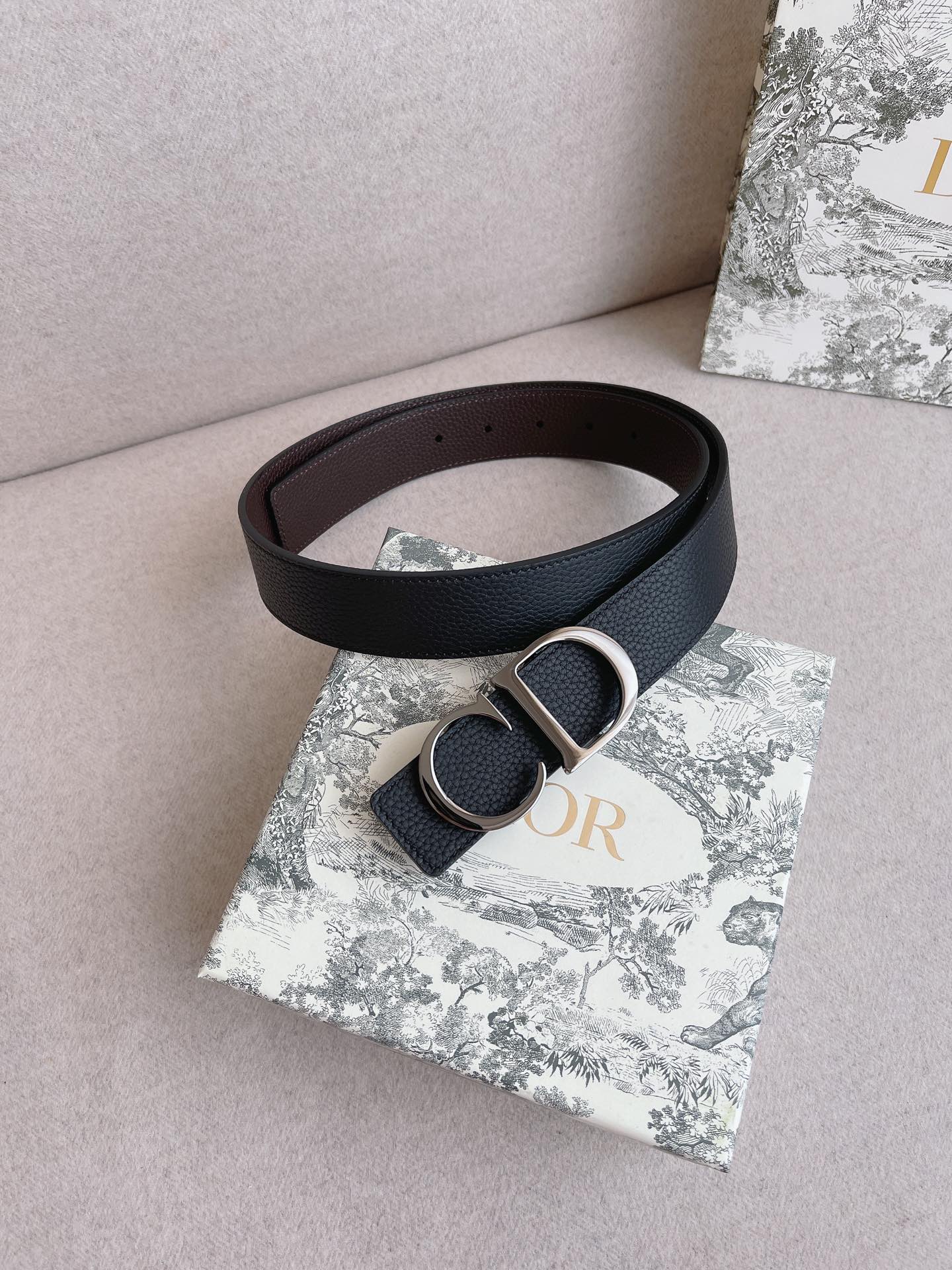 Dior Male Leather Belt 35mm