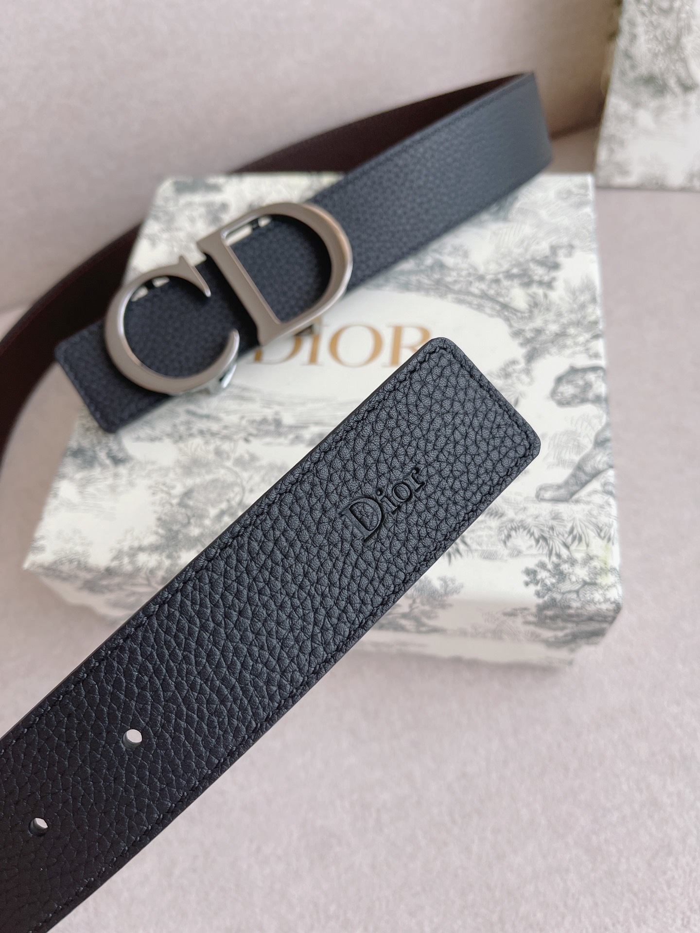 Dior Male Leather Belt 35mm
