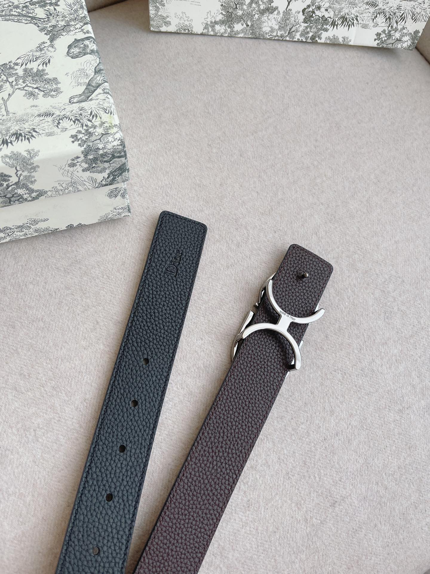 Dior Male Leather Belt 35mm