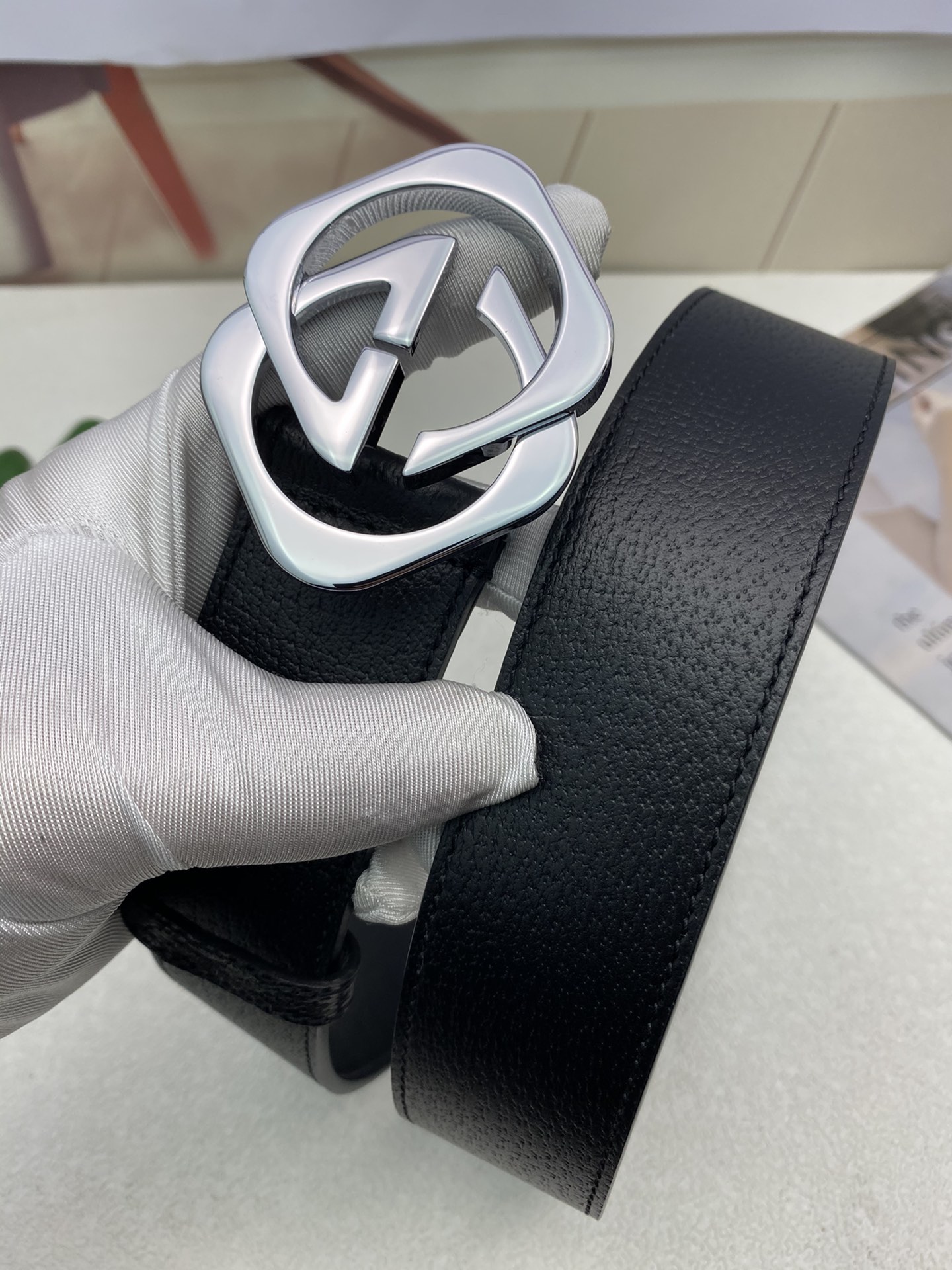 Gucci Leather Belt Top Grain Leather