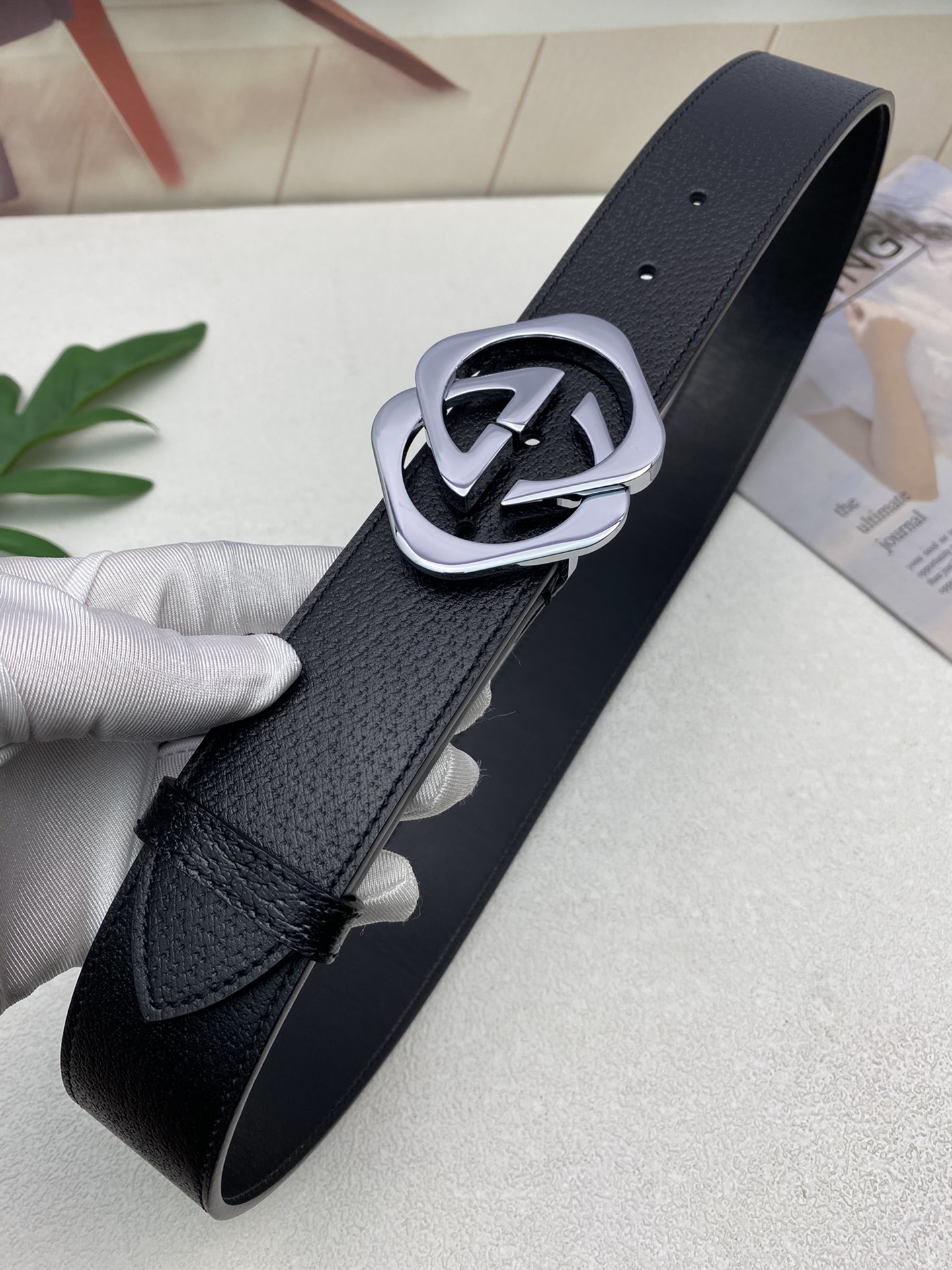 Gucci Leather Belt Top Grain Leather