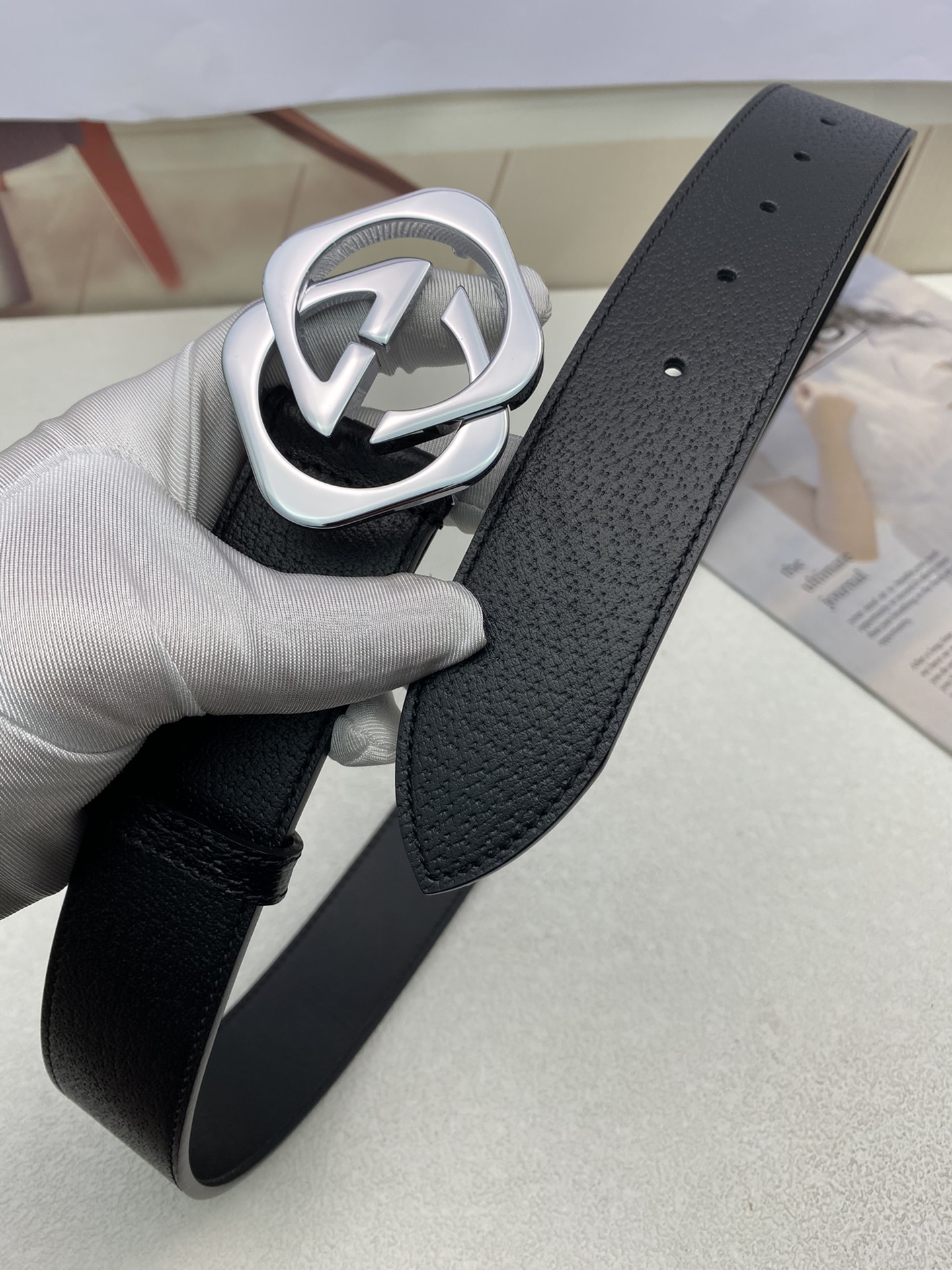 Gucci Leather Belt Top Grain Leather