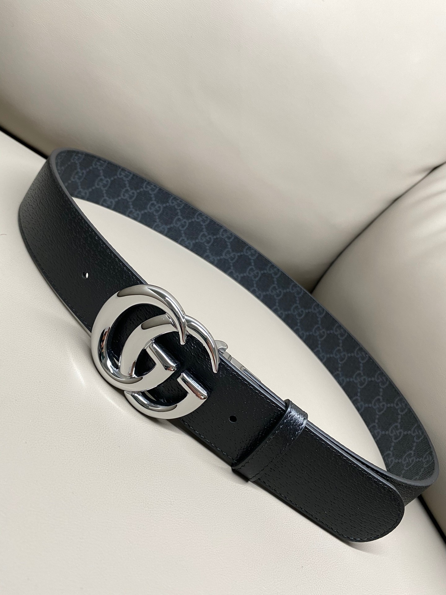 Basic Belt Cow Leather Black M