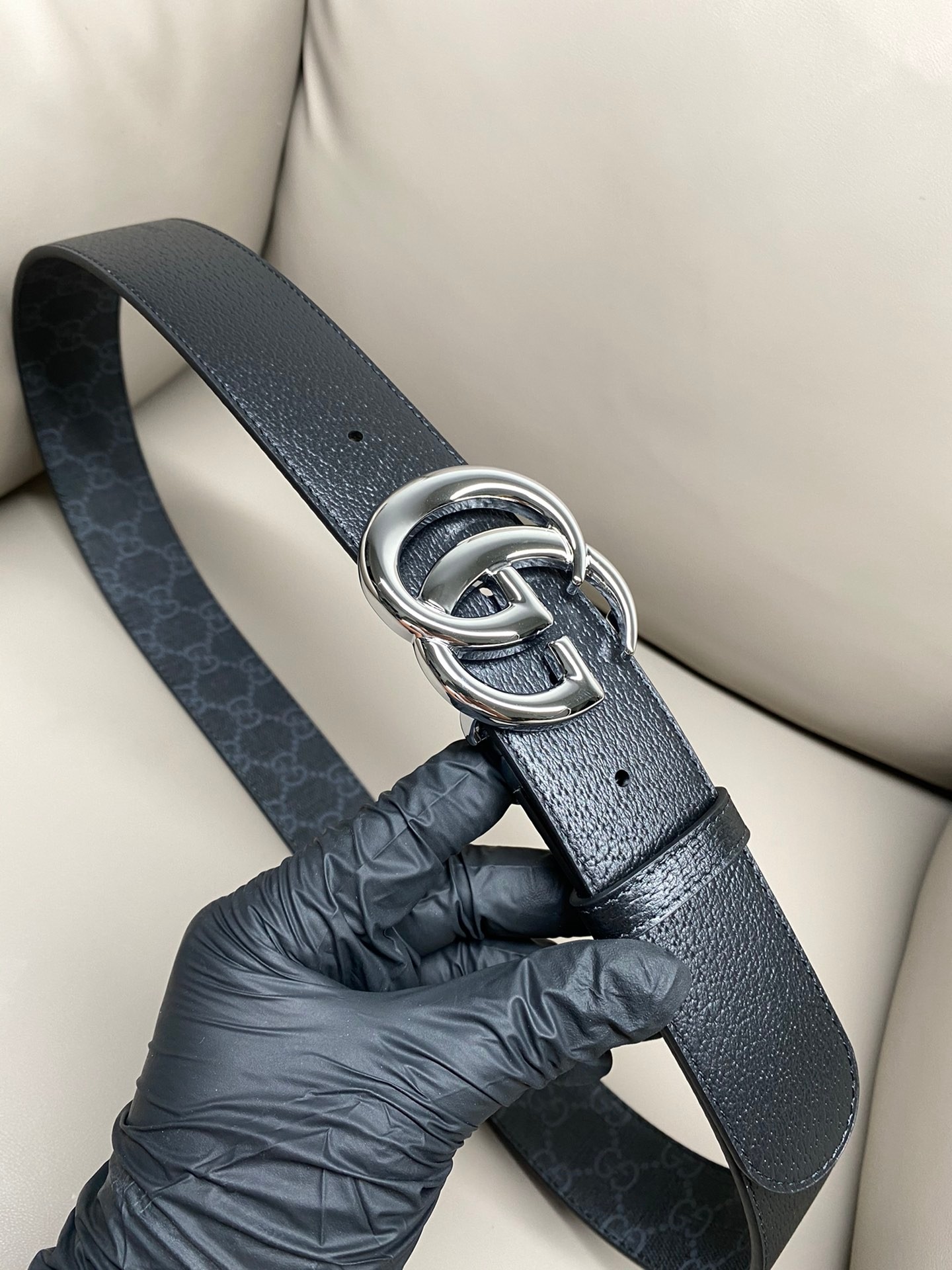 Basic Belt Cow Leather Black M