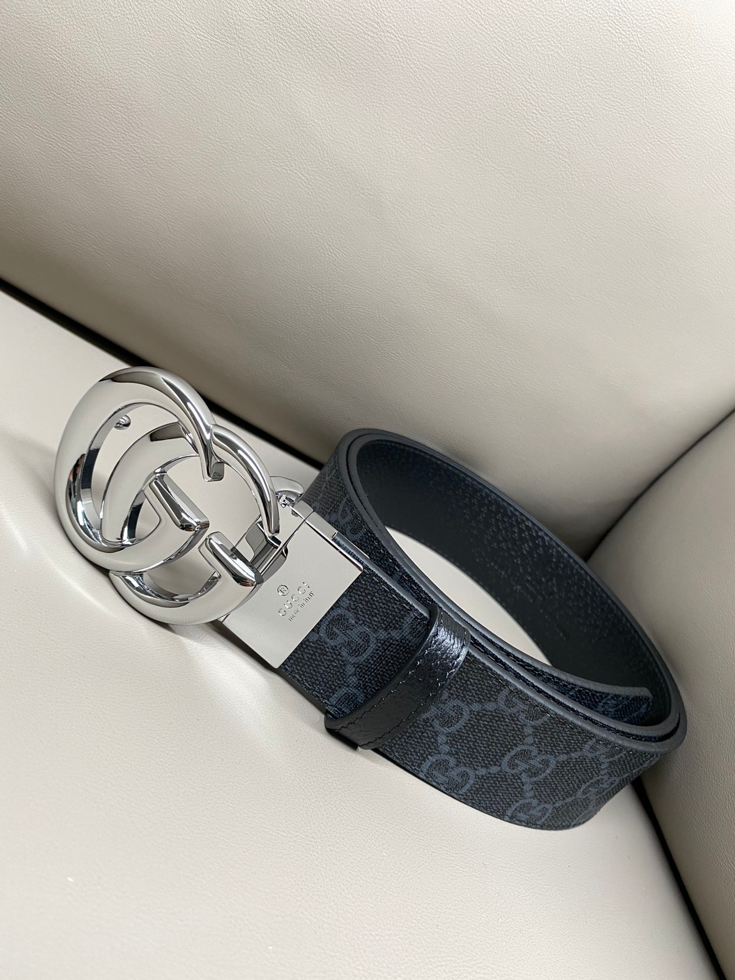 Basic Belt Cow Leather Black M