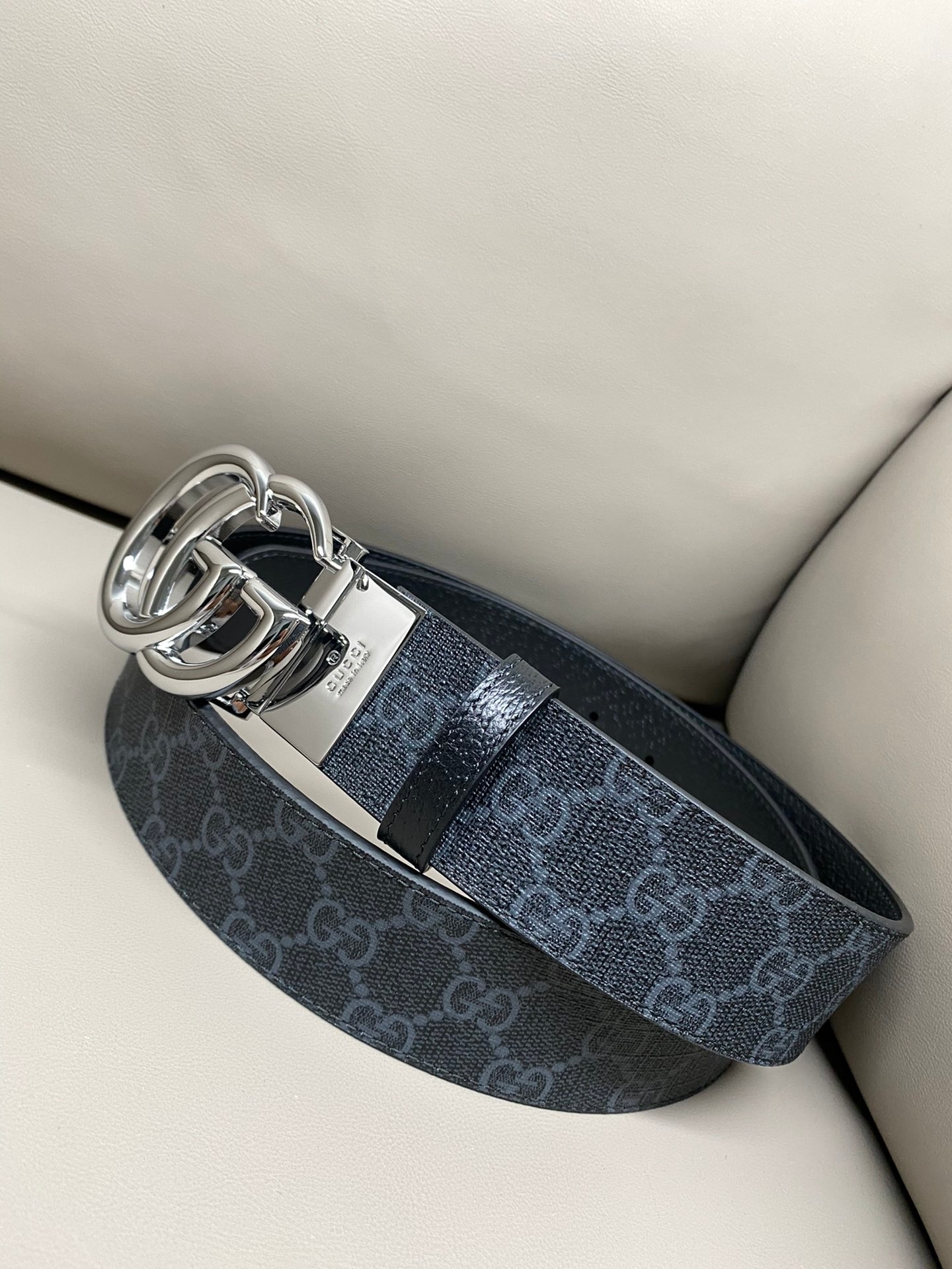 Basic Belt Cow Leather Black M