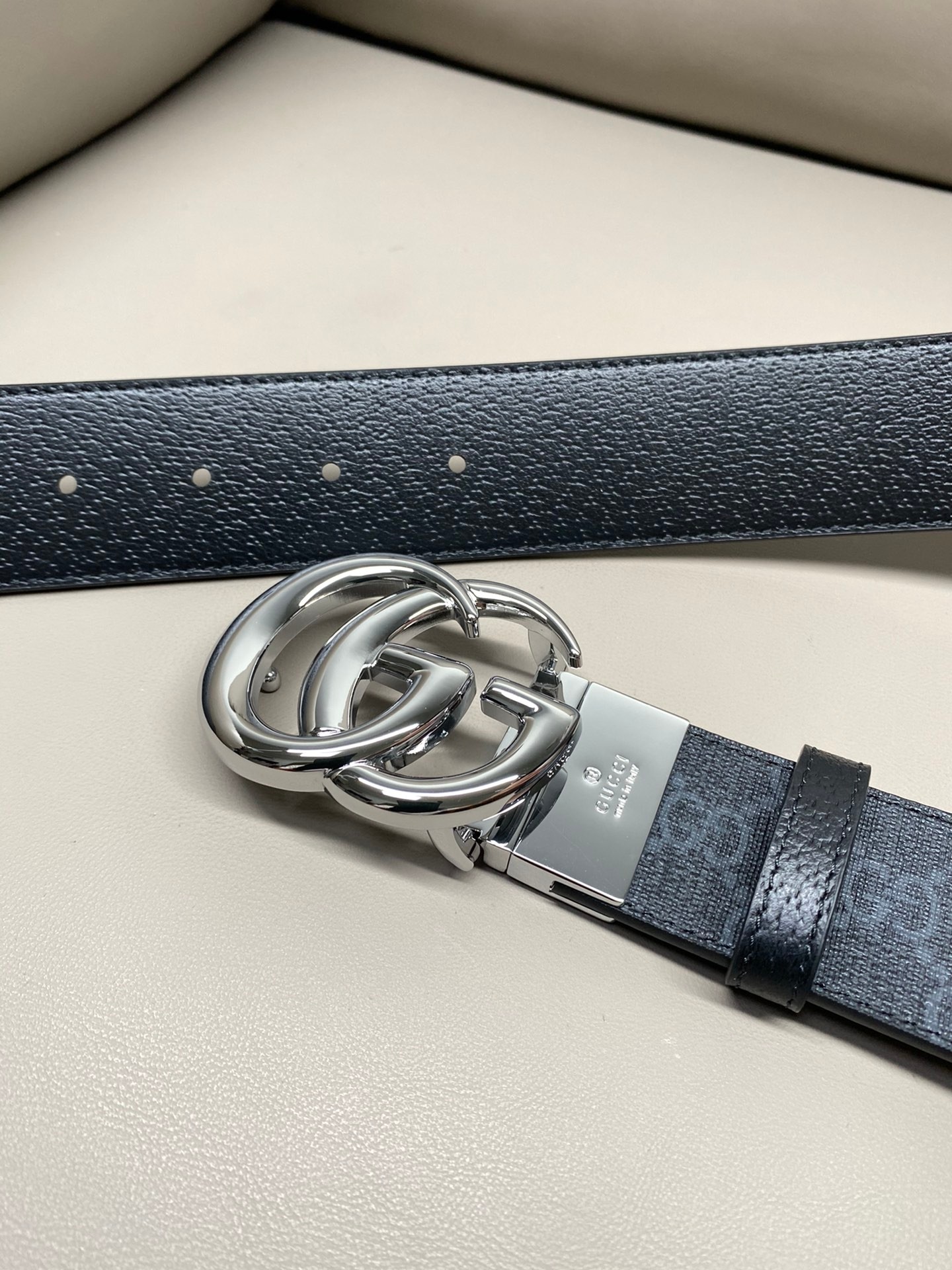 Basic Belt Cow Leather Black M