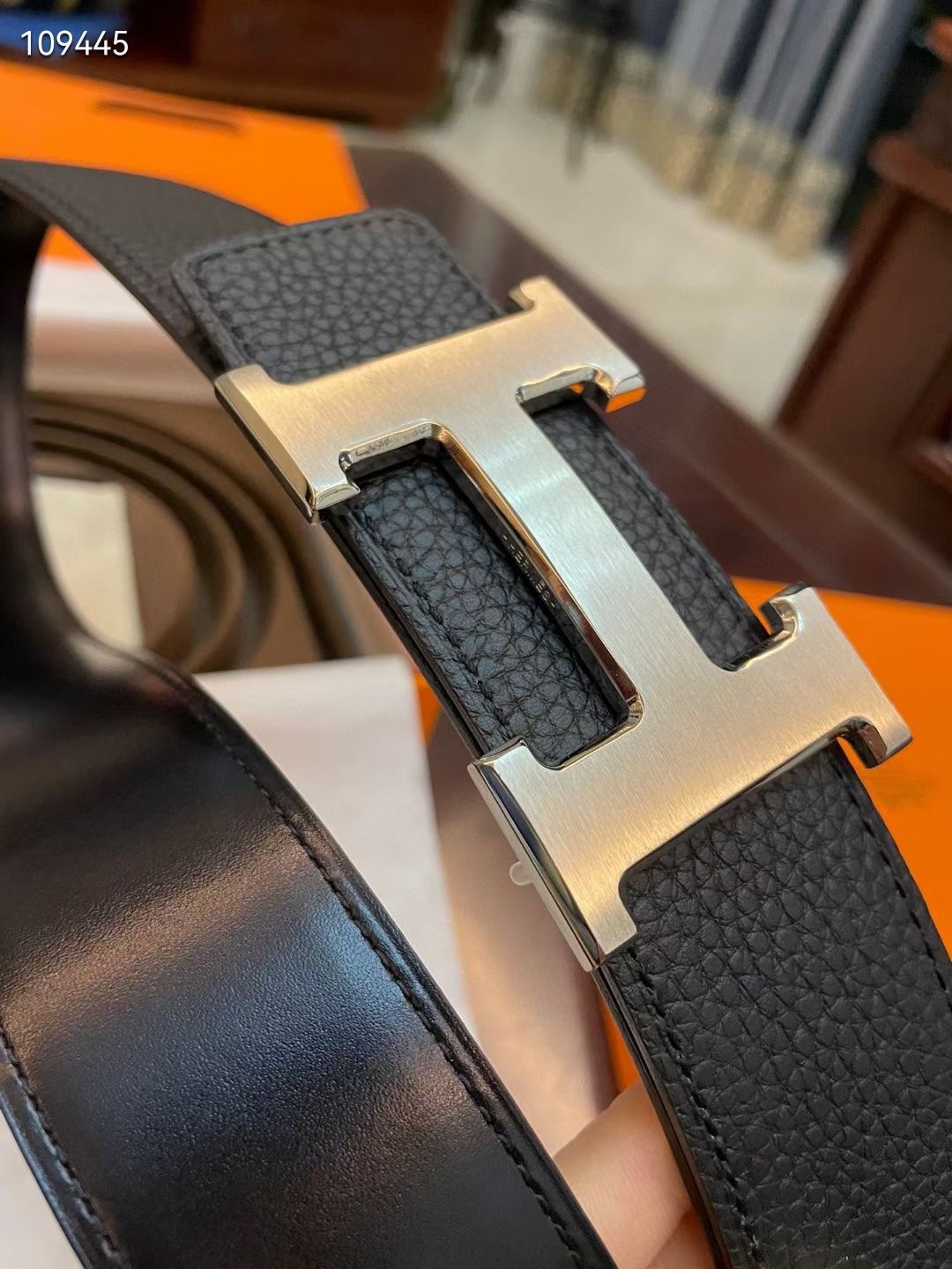 Hermès Basic Belt Cow Leather Gold S-m