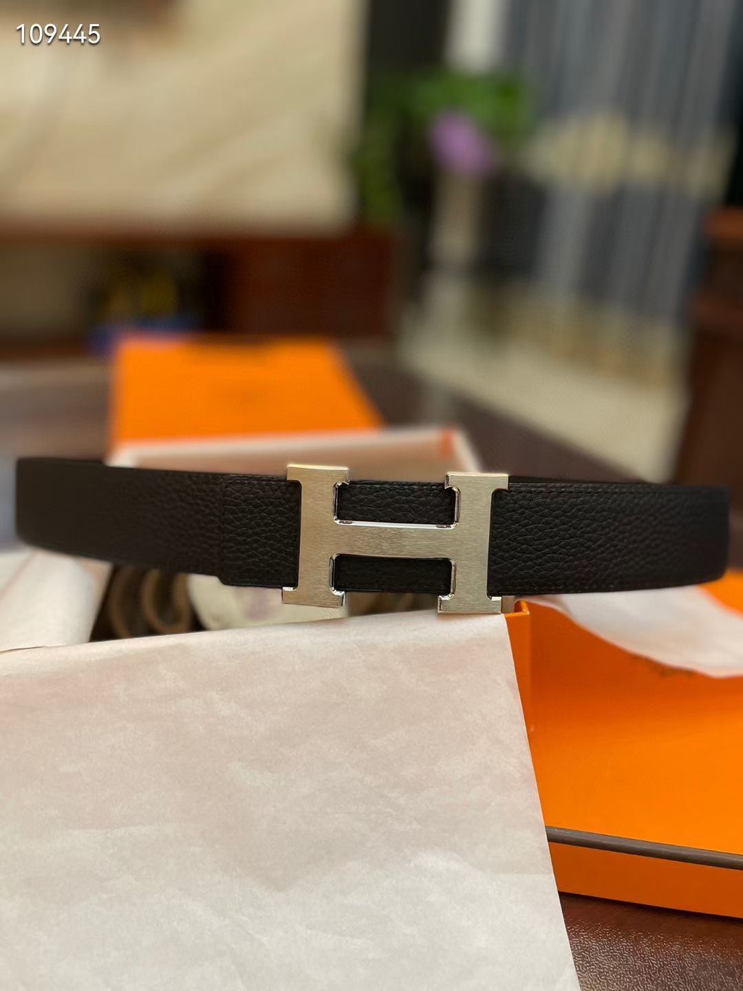 Hermès Basic Belt Cow Leather Gold S-m