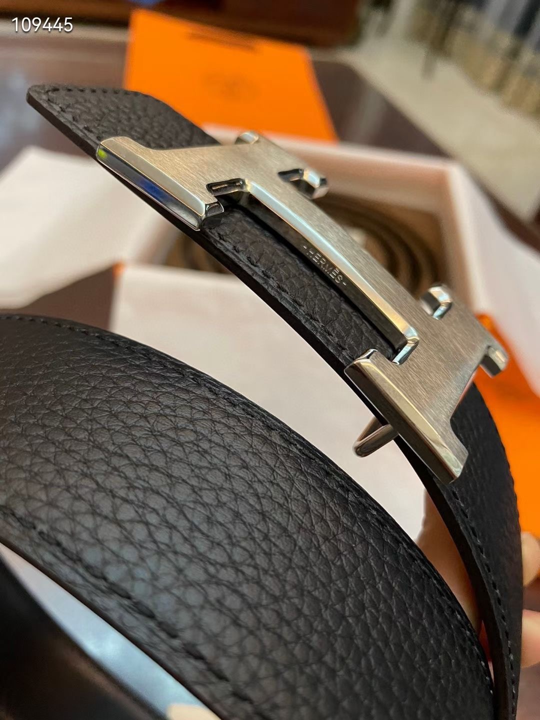 Hermès Basic Belt Cow Leather Gold S-m