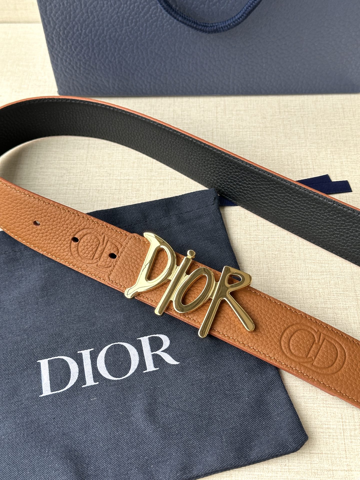Dior Basic Belt Cow Leather Black