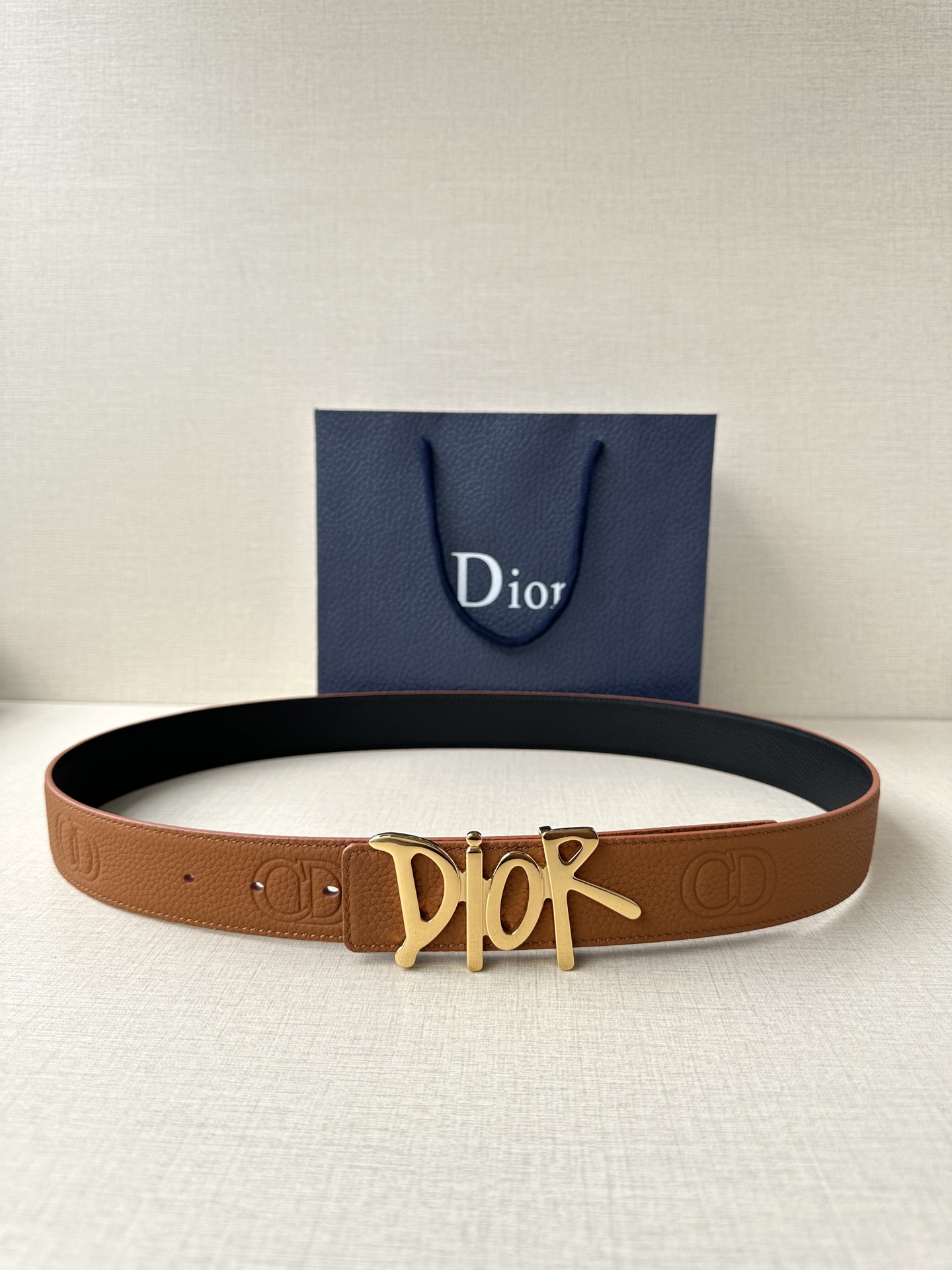 Dior Basic Belt Cow Leather Black