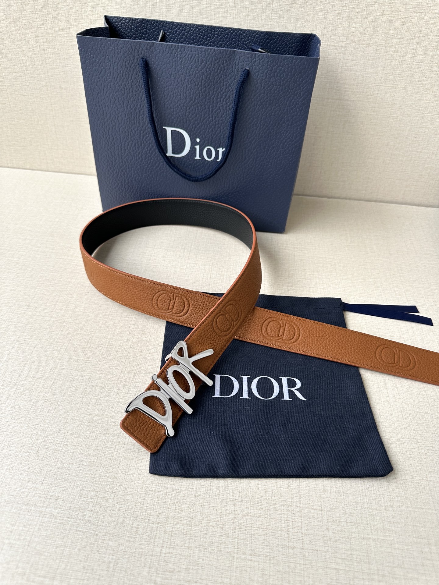 Dior Basic Belt Cow Leather Black