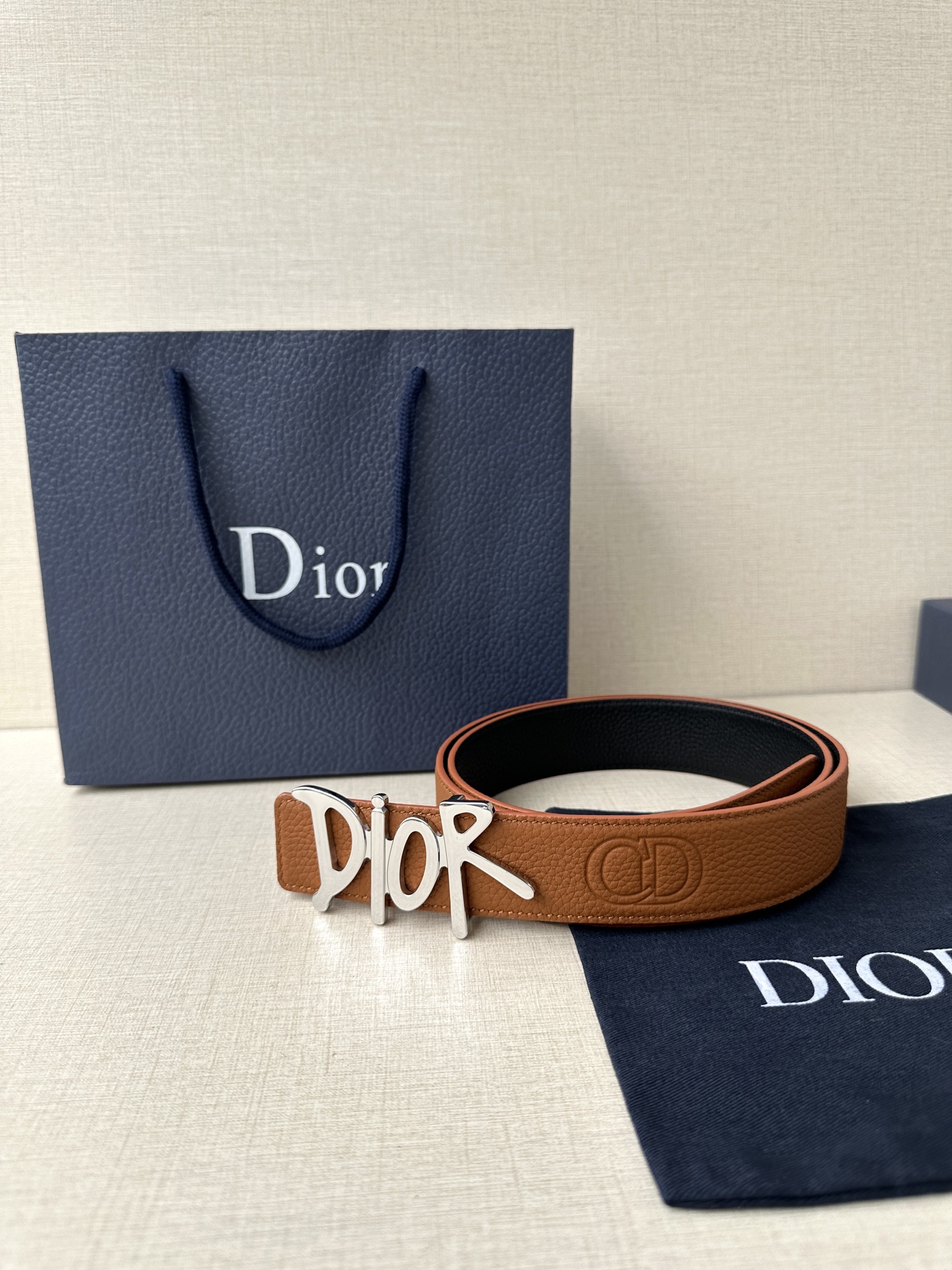 Dior Basic Belt Cow Leather Black