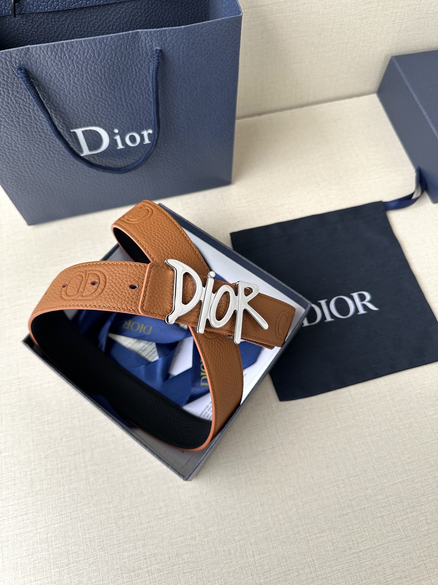 Dior Basic Belt Cow Leather Black