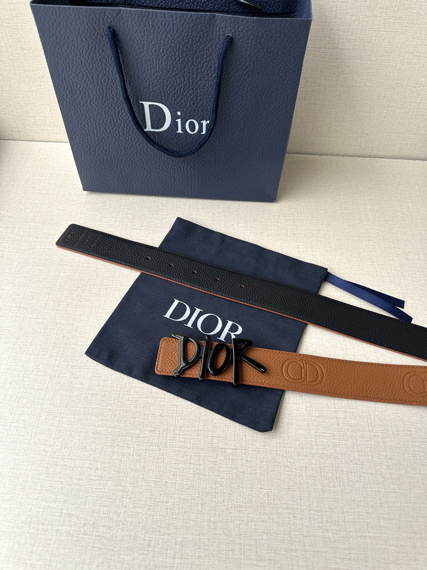 Dior Basic Belt Cow Leather Black
