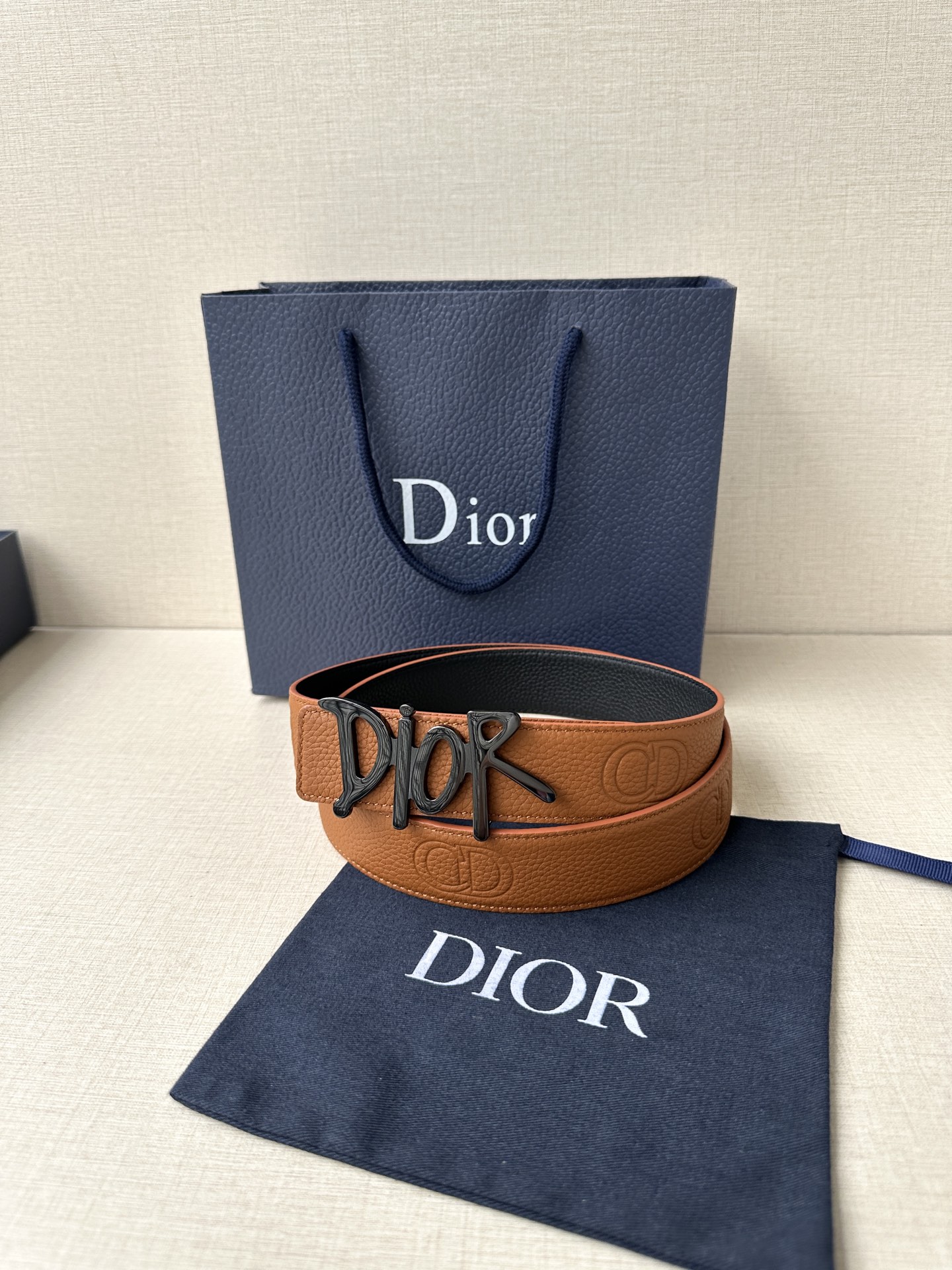 Dior Basic Belt Cow Leather Black