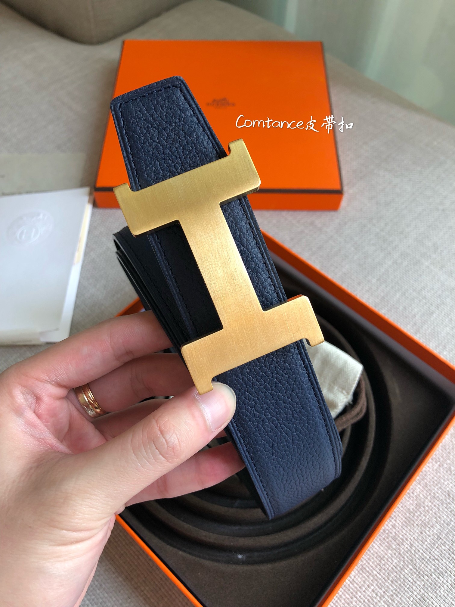 Hermès Male Basic Belt 38mm-s-m