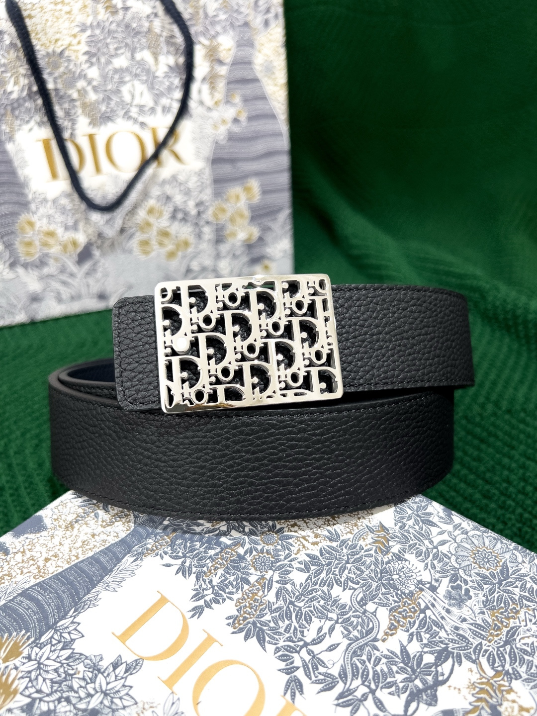 Dior Male Leather Belt Top Grain Leather 35mm