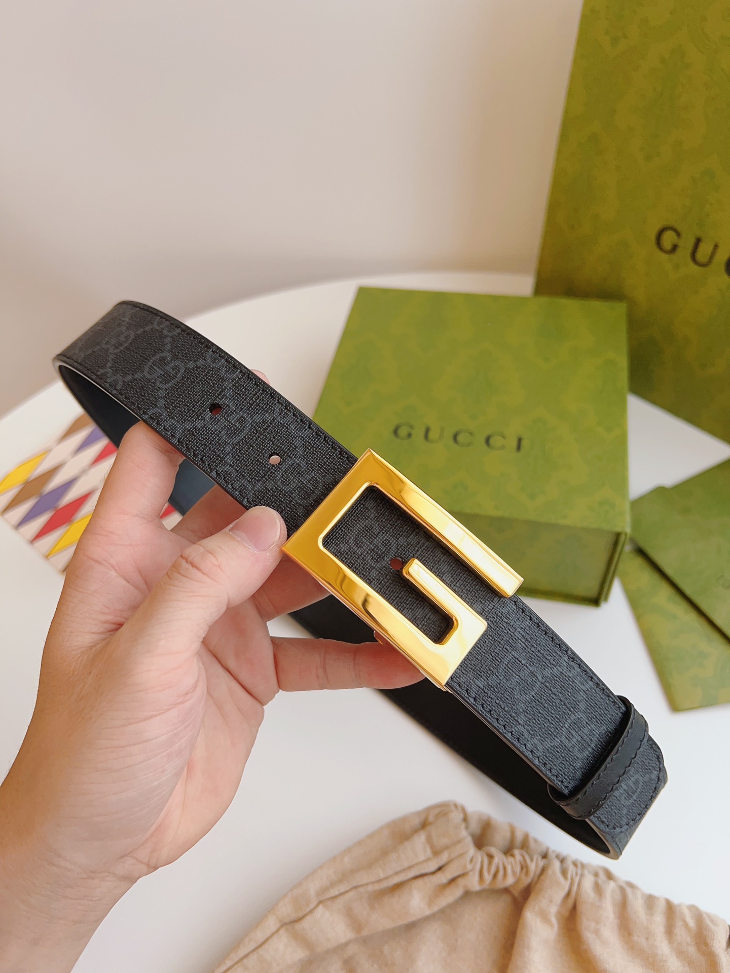 Gucci Male Basic Belt Cow Leather M