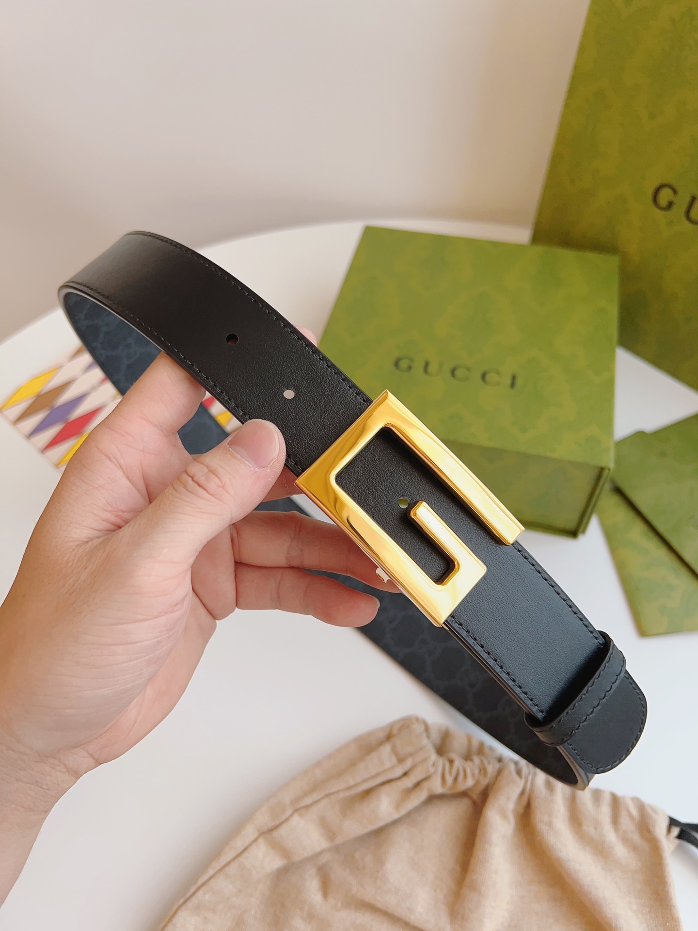 Gucci Male Basic Belt Cow Leather M