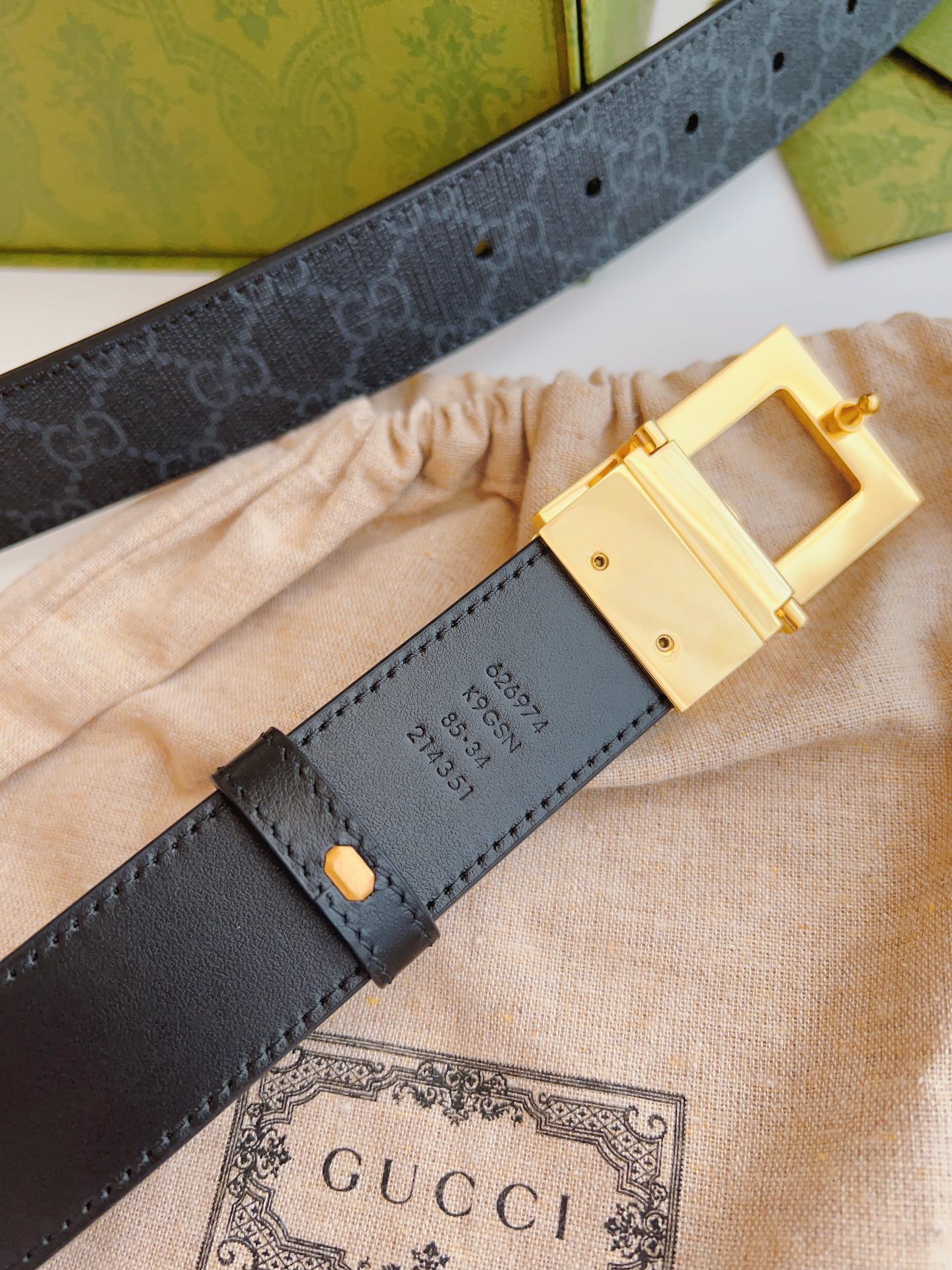 Gucci Male Basic Belt Cow Leather M