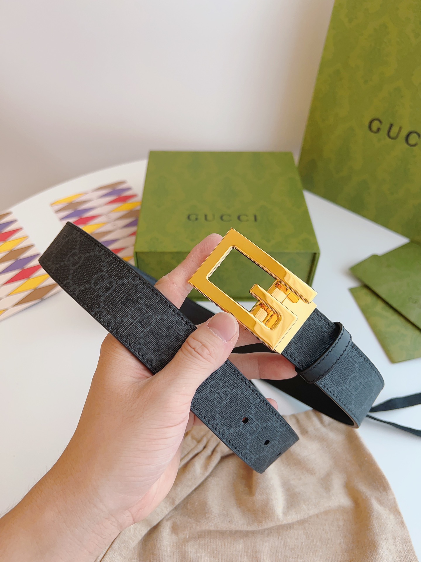 Gucci Male Basic Belt Cow Leather M