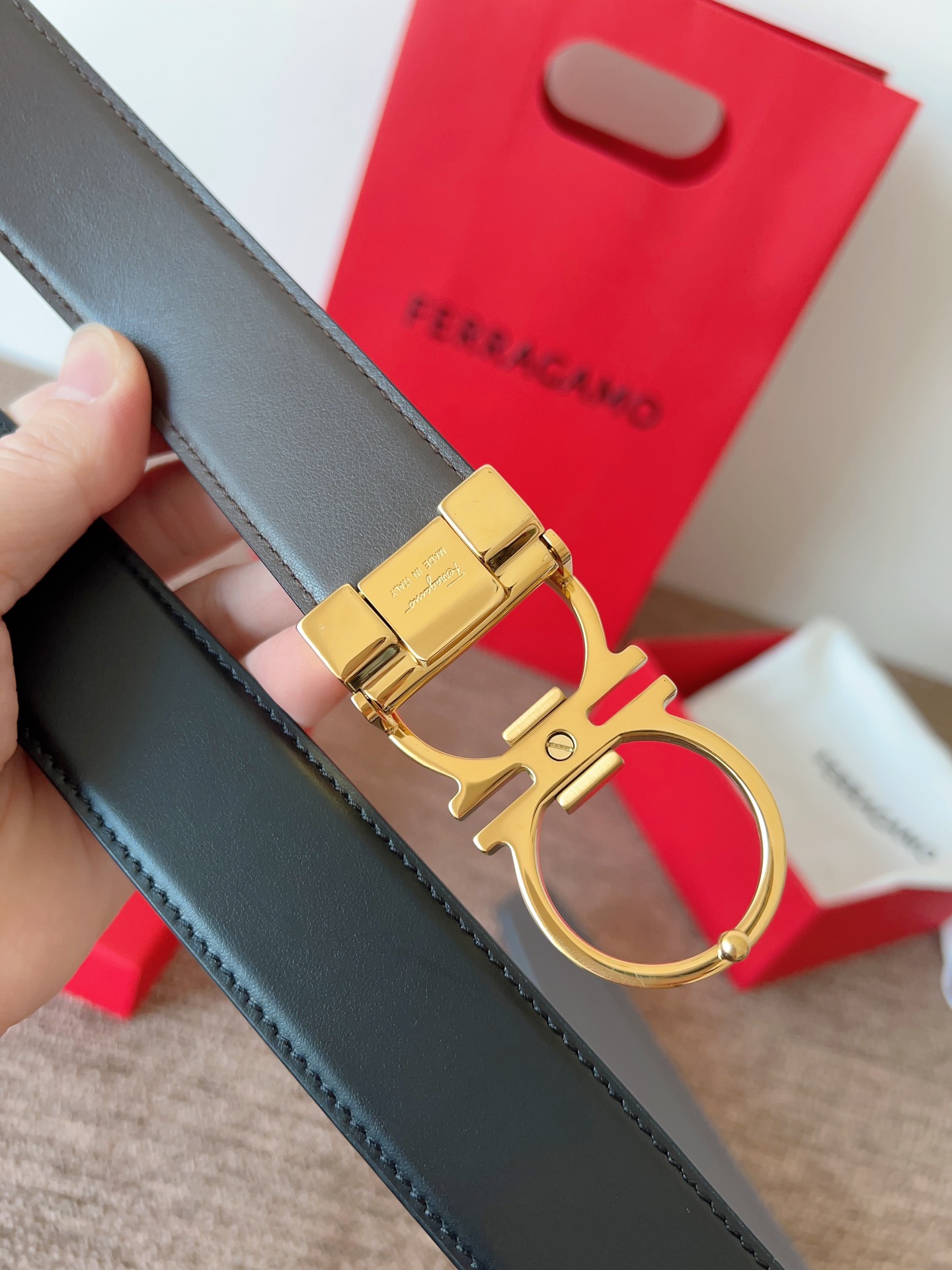 Salvatore Ferragamo Leather Belt
