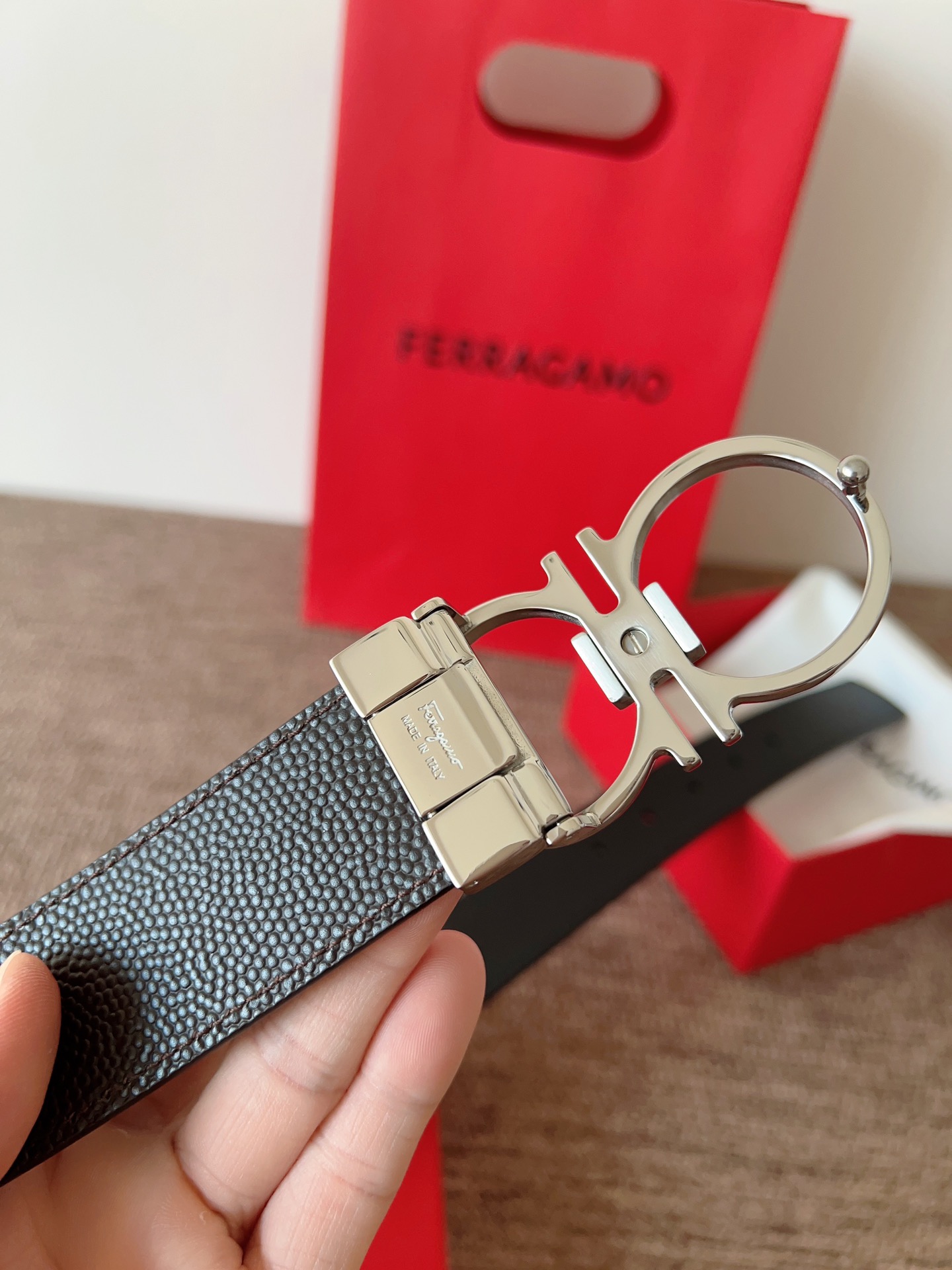 Salvatore Ferragamo Leather Belt