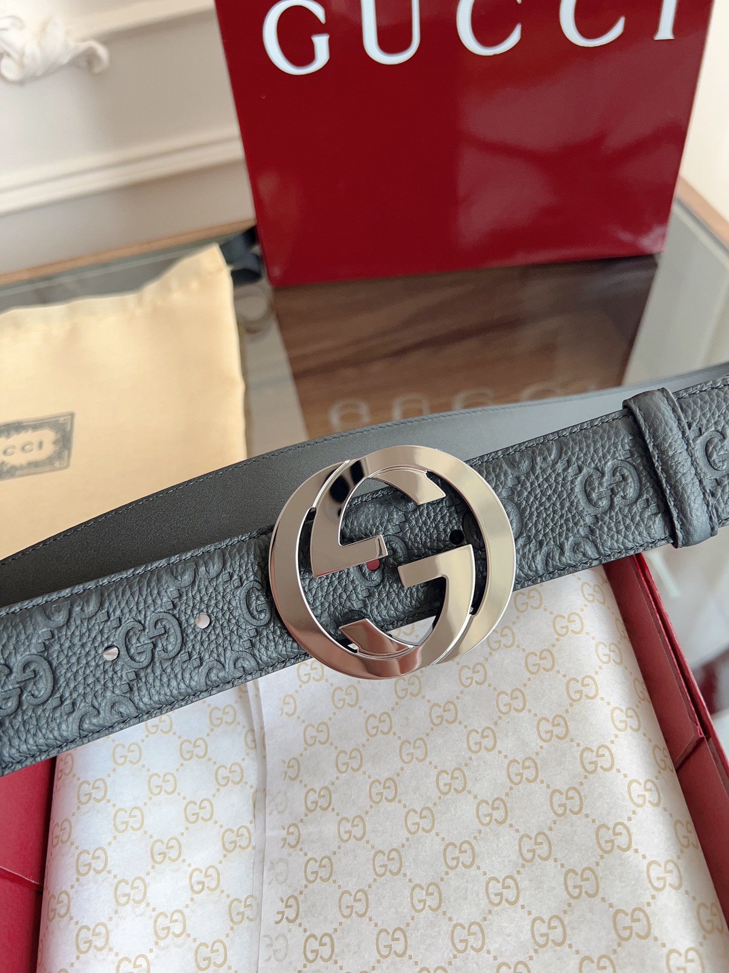 Gucci Basic Belt 40mm-l