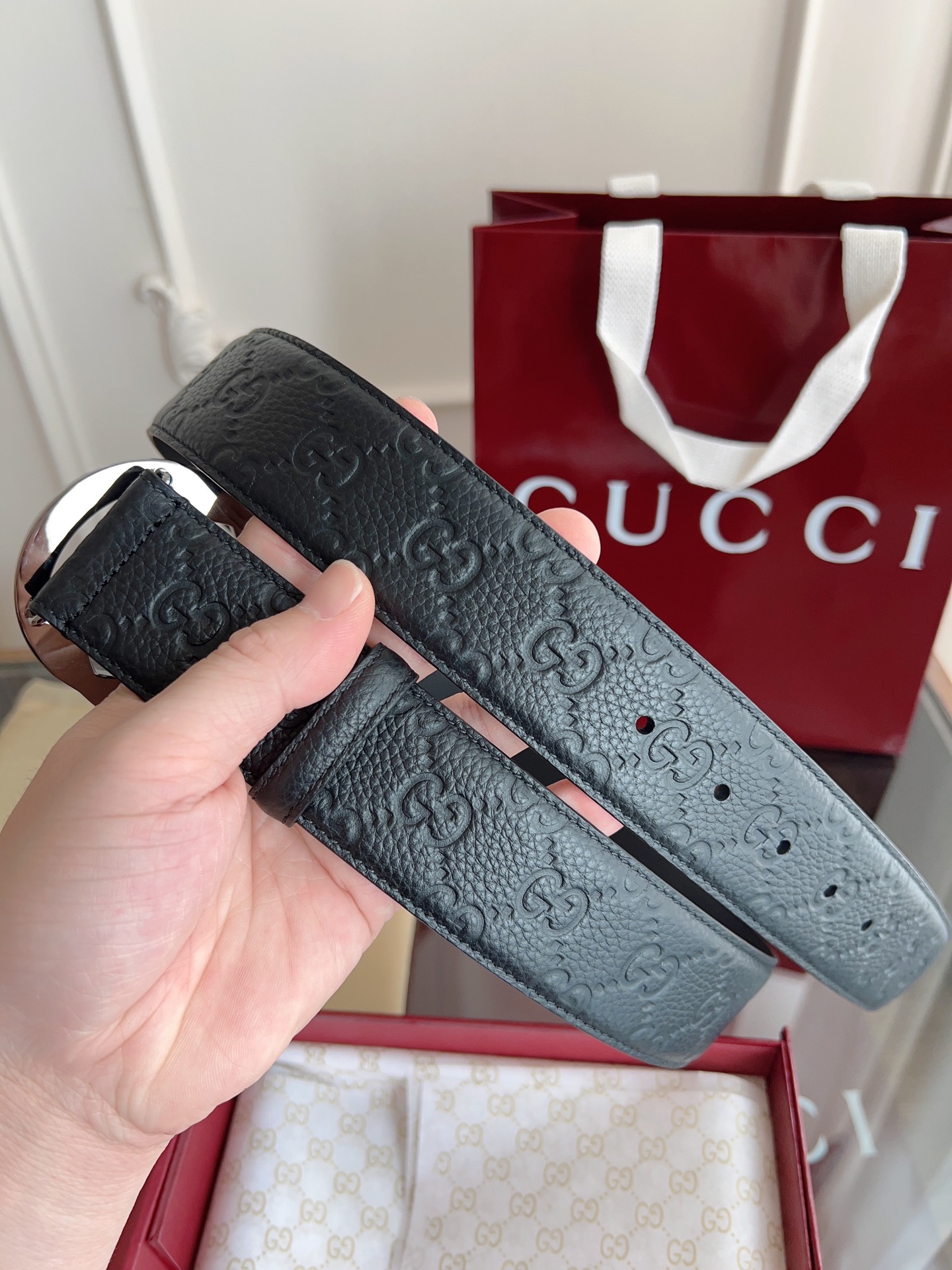 Gucci Basic Belt 40mm-l