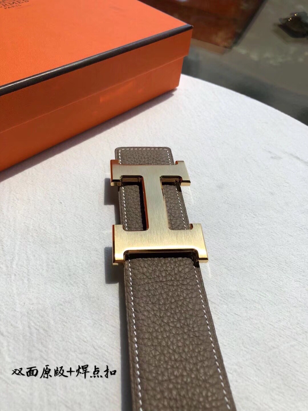 Hermès Male Basic Belt 38mm-s-m