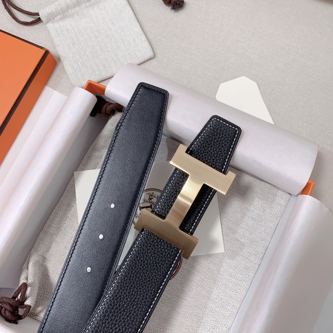 Hermès Leather Belt 38mm-s-m