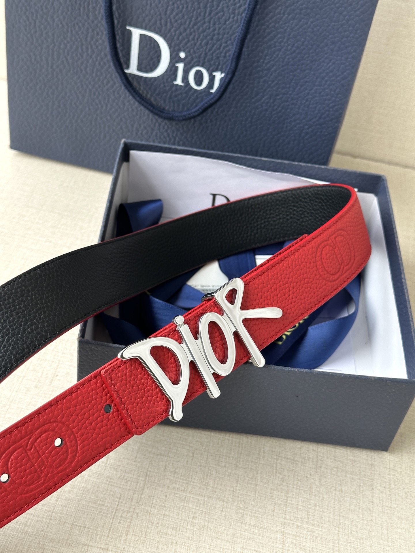 Dior Basic Belt Cow Leather Black