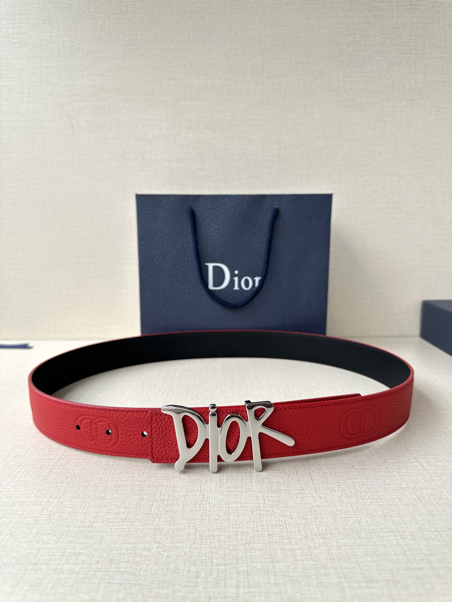 Dior Basic Belt Cow Leather Black