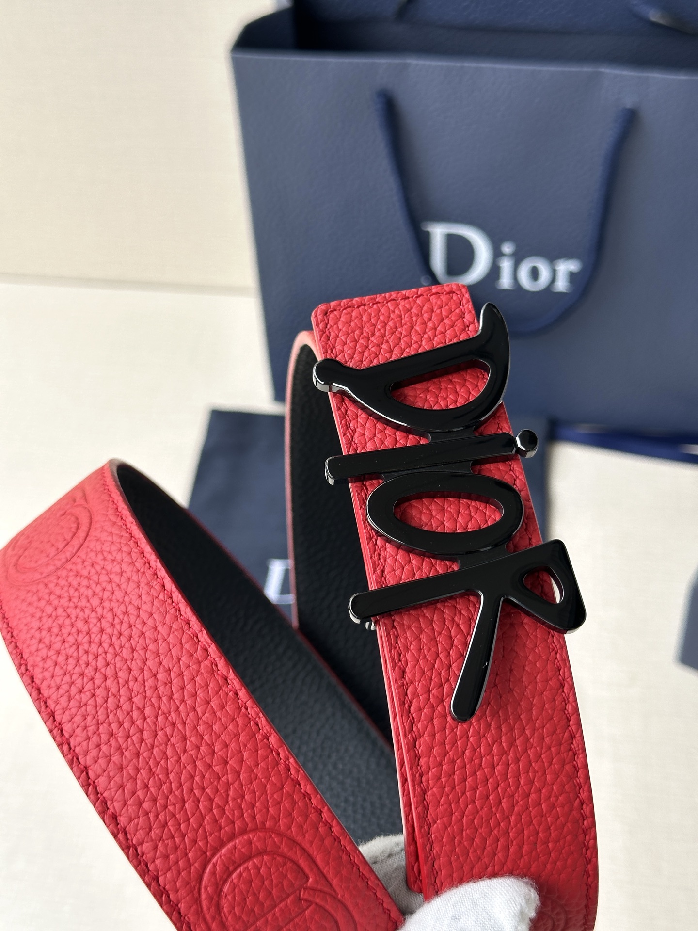 Dior Basic Belt Cow Leather Black
