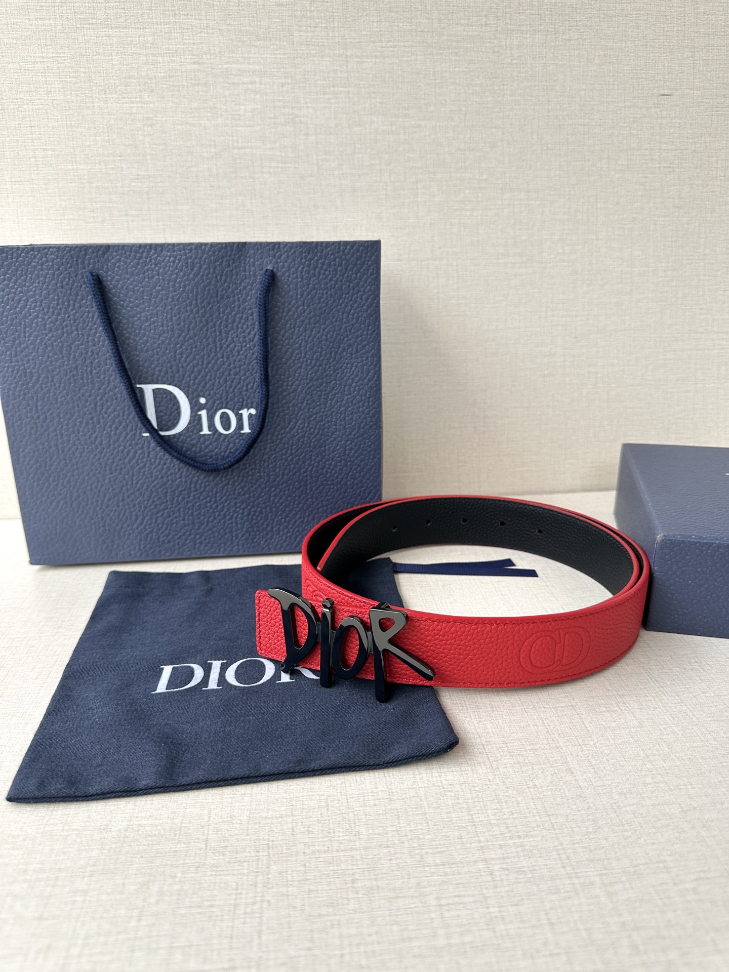Dior Basic Belt Cow Leather Black