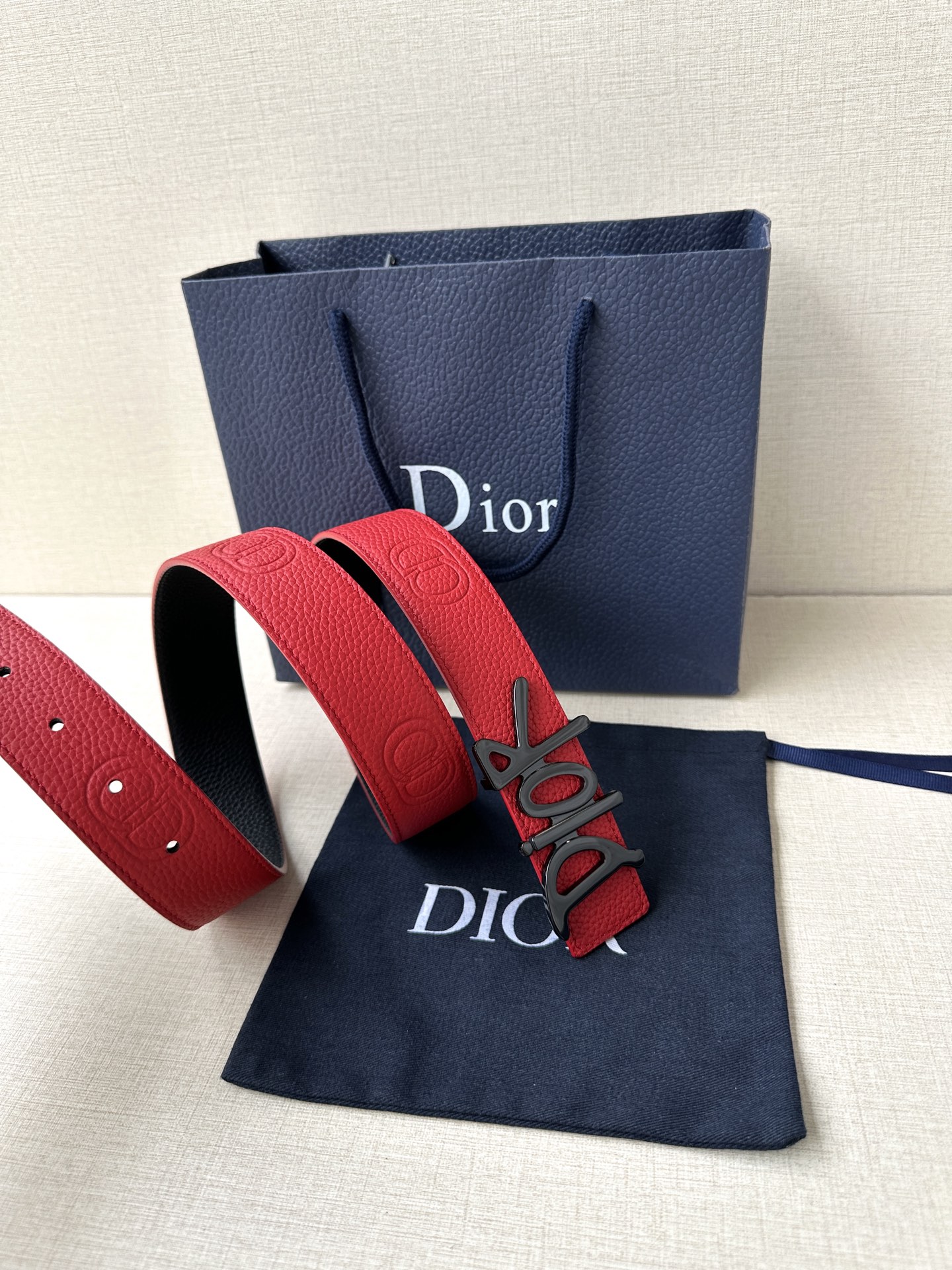 Dior Basic Belt Cow Leather Black