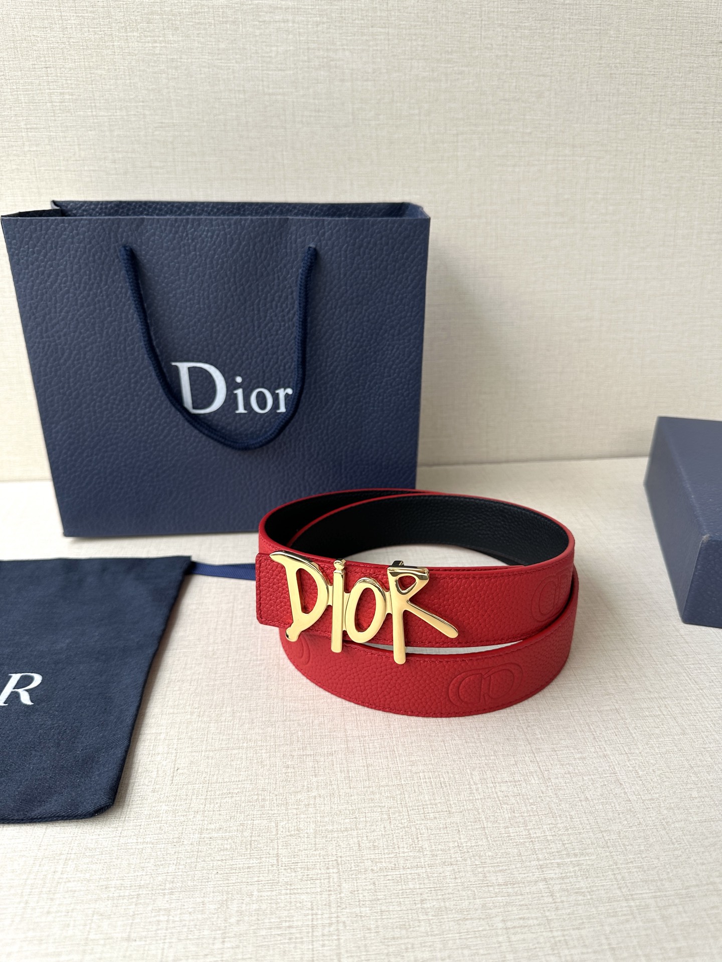 Dior Basic Belt Cow Leather Black
